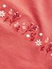 KORFU FLOWER MEADOW-RED-36 dámský top červený