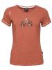 GANDIA MOUNTAINBIKE FLOWERS-BRICK-36 dámské tričko cihlové