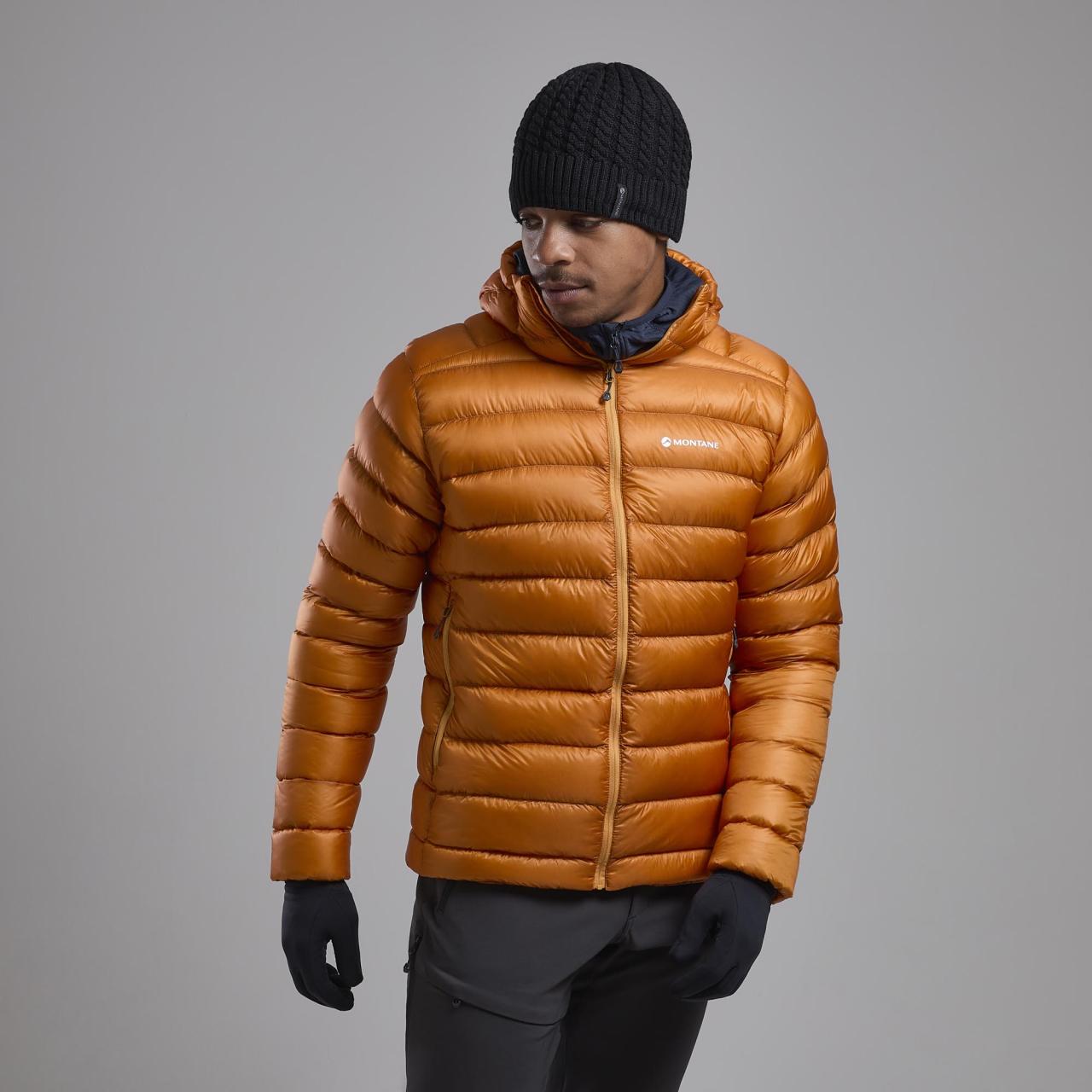 ALPINE 850 LITE HOODIE-FLAME ORANGE-XXL pánská bunda žlutooranžová