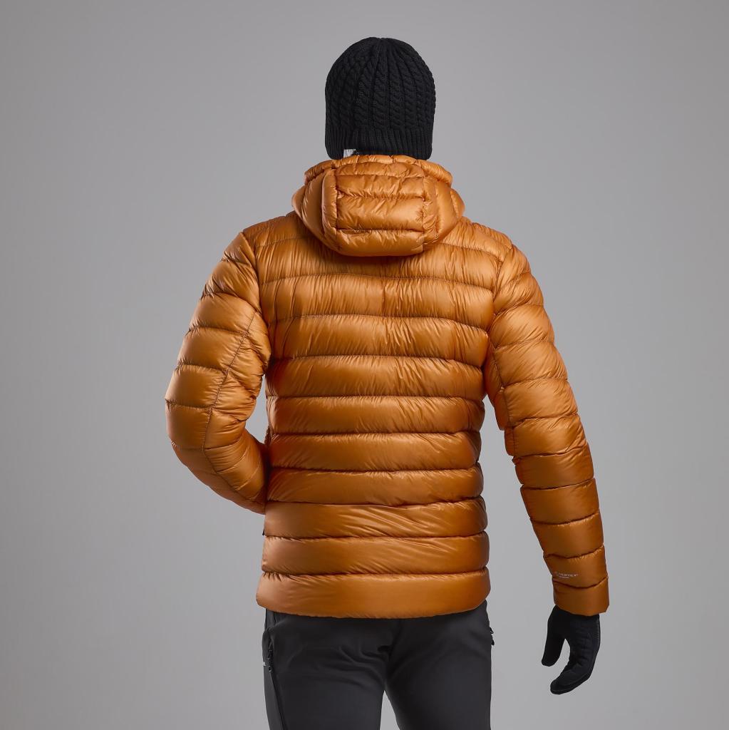 ALPINE 850 LITE HOODIE-FLAME ORANGE-M pánská bunda žlutooranžová