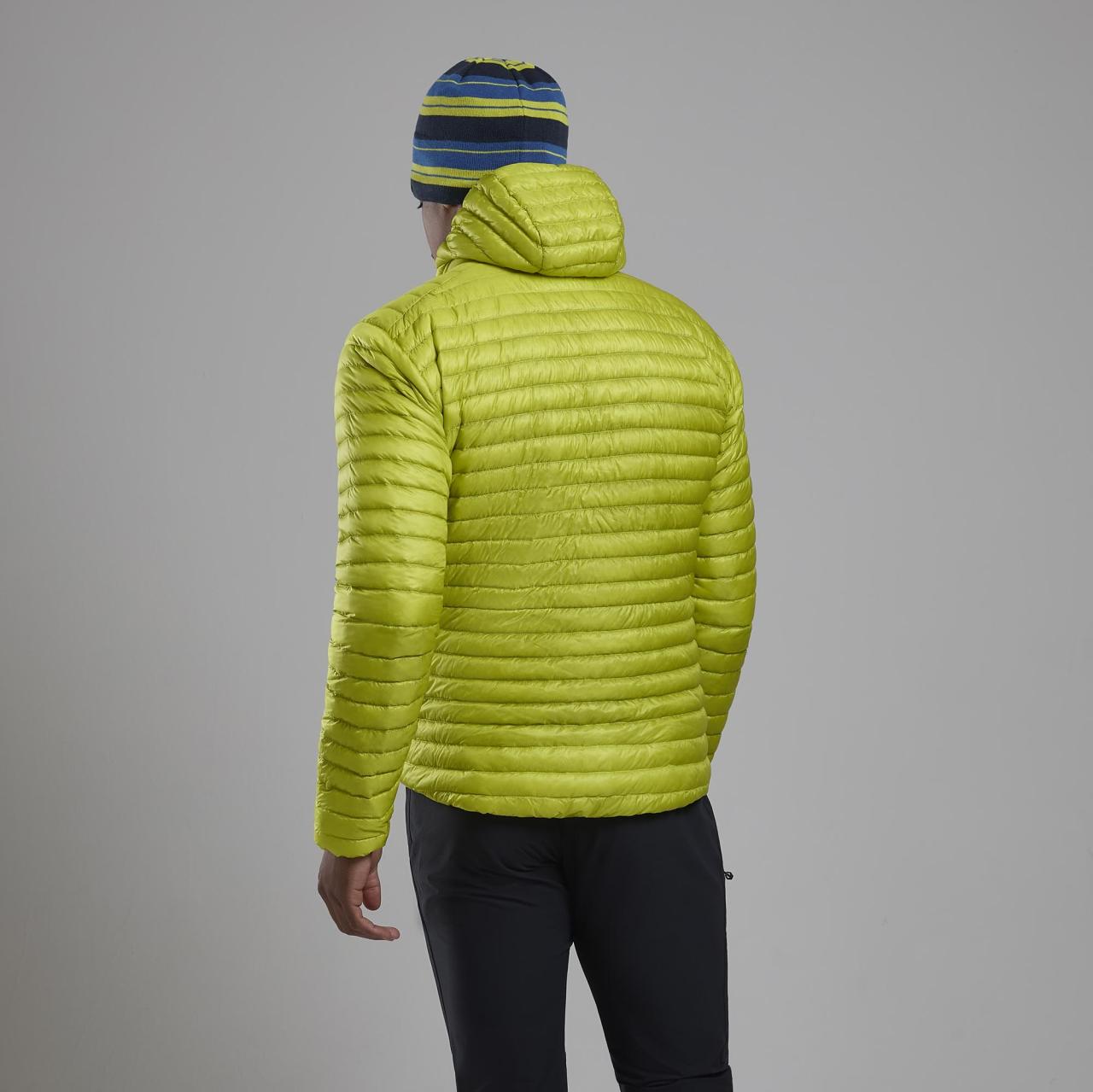 ALPINE 850 NANO HOODIE-CITRUS SPRING-M pánská bunda žlutozelená