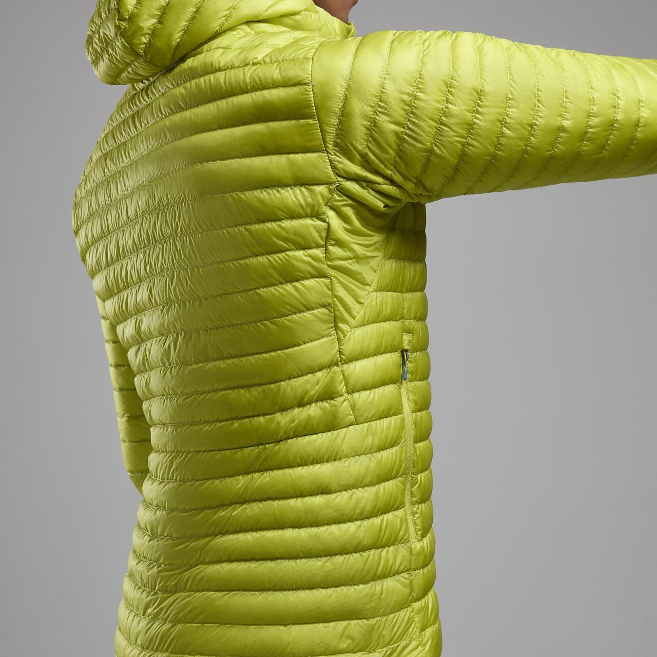 ALPINE 850 NANO HOODIE-CITRUS SPRING-M pánská bunda žlutozelená