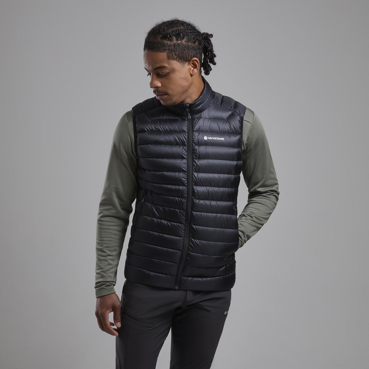 ANTI-FREEZE GILET-BLACK-M pánská vesta černá