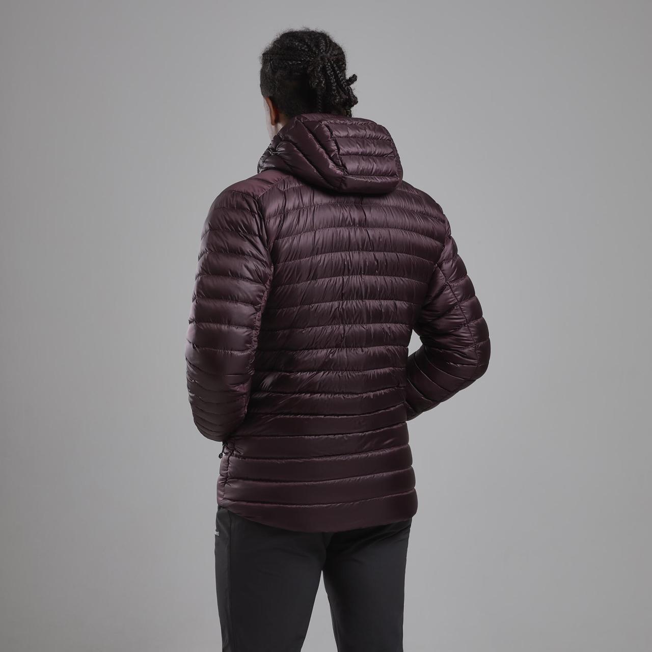 ANTI-FREEZE HOODIE-DARK GARNET-M pánská bunda hnědofialová