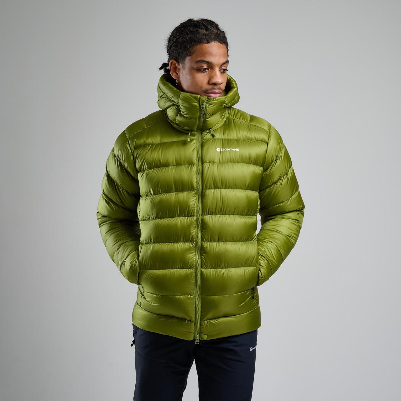 ANTI-FREEZE XT HOODIE-ALDER GREEN-L pánská bunda zelená