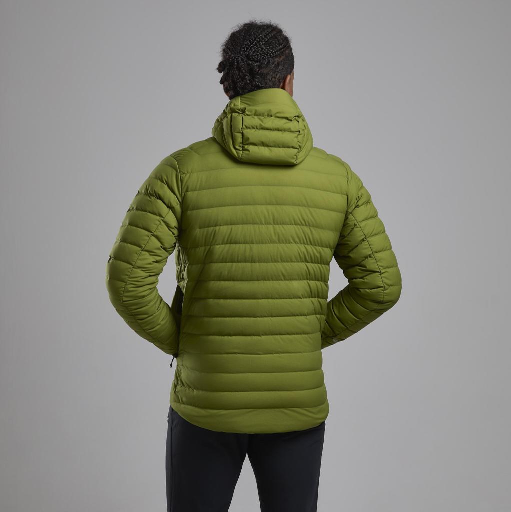 RESOLVE HOODIE-ALDER GREEN-M pánská bunda zelená