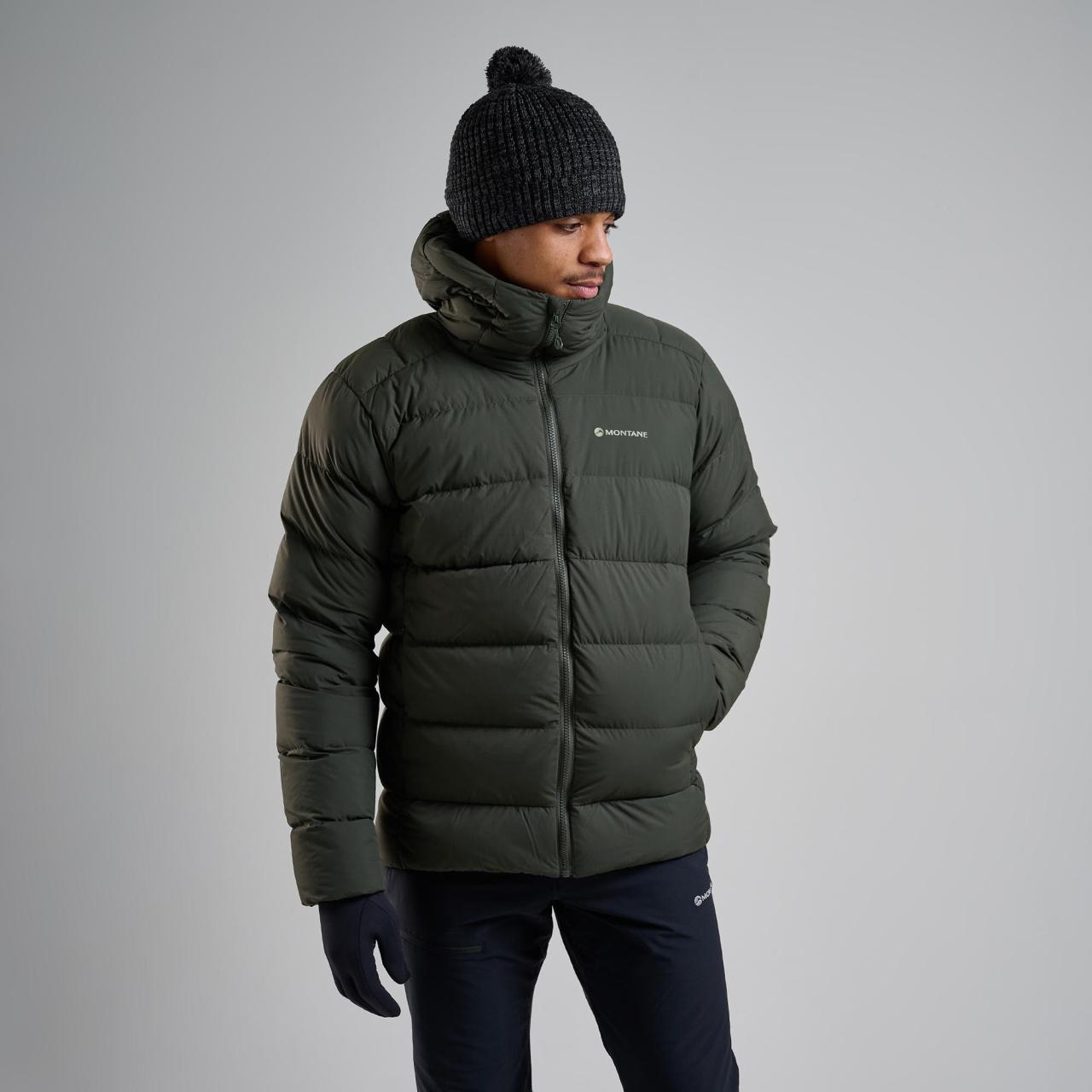 TUNDRA HOODIE-OAK GREEN-M pánská bunda zelená