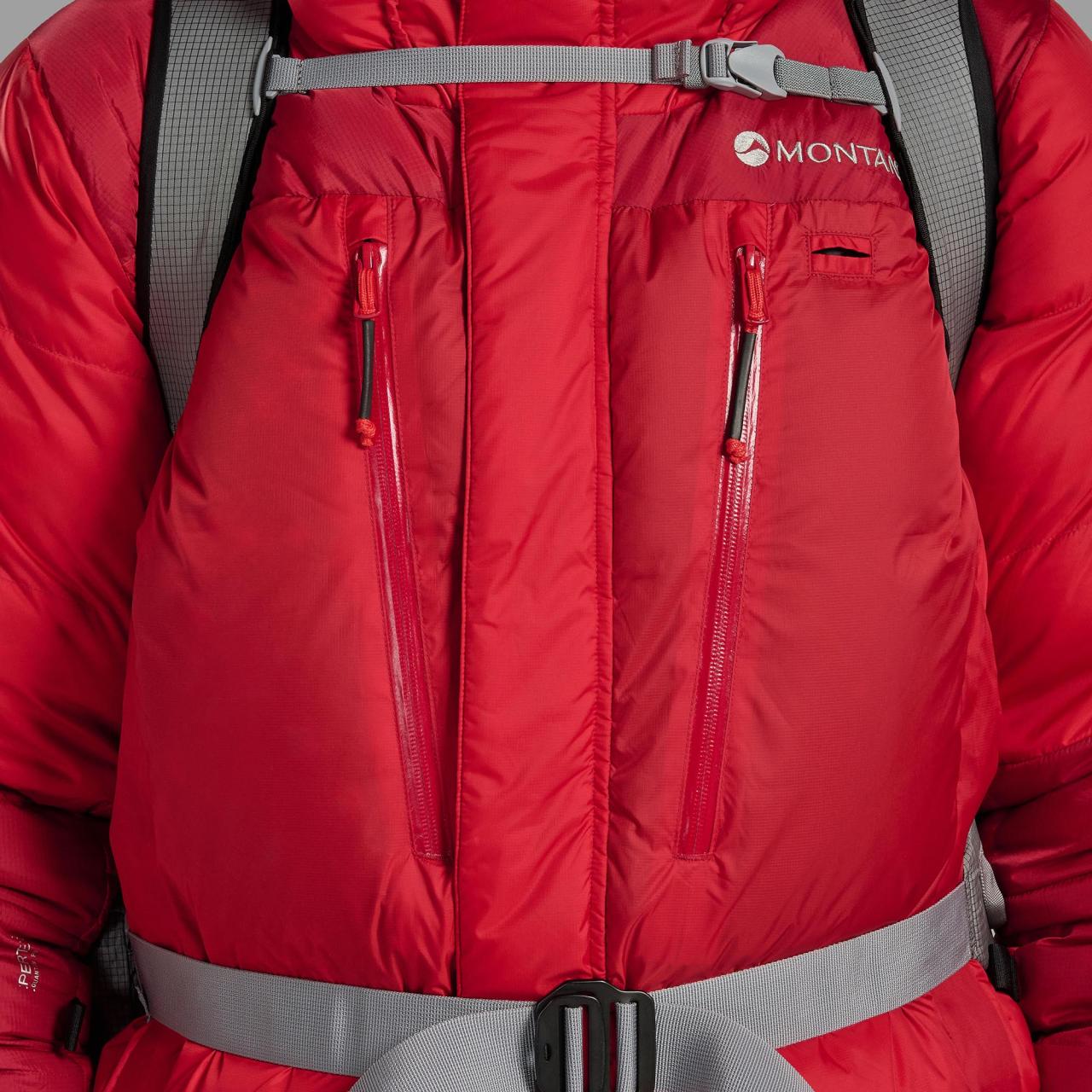 APEX 8000 DOWN JKT-ADRENALINE RED-M unisex bunda červená