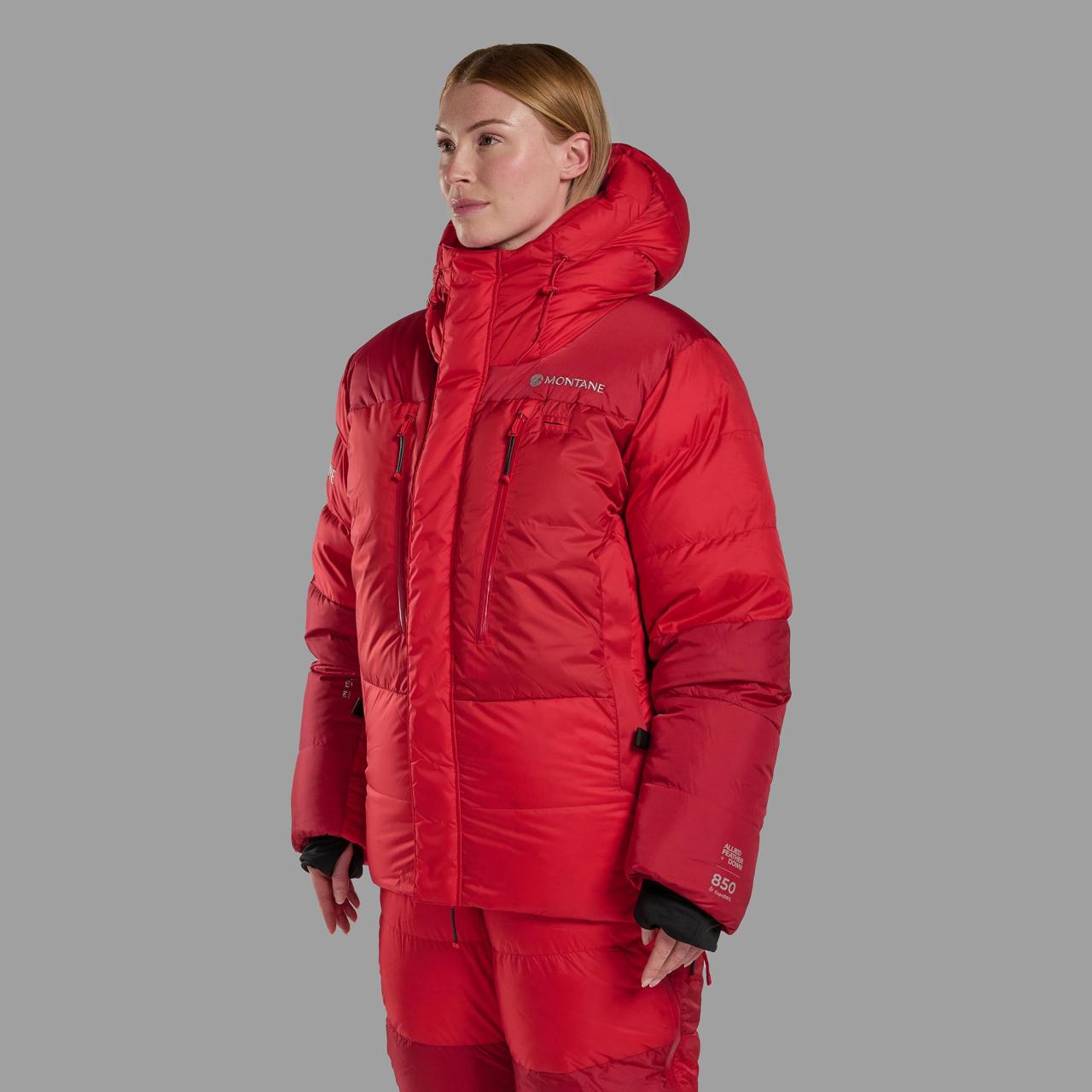 APEX 8000 DOWN JKT-ADRENALINE RED-M unisex bunda červená