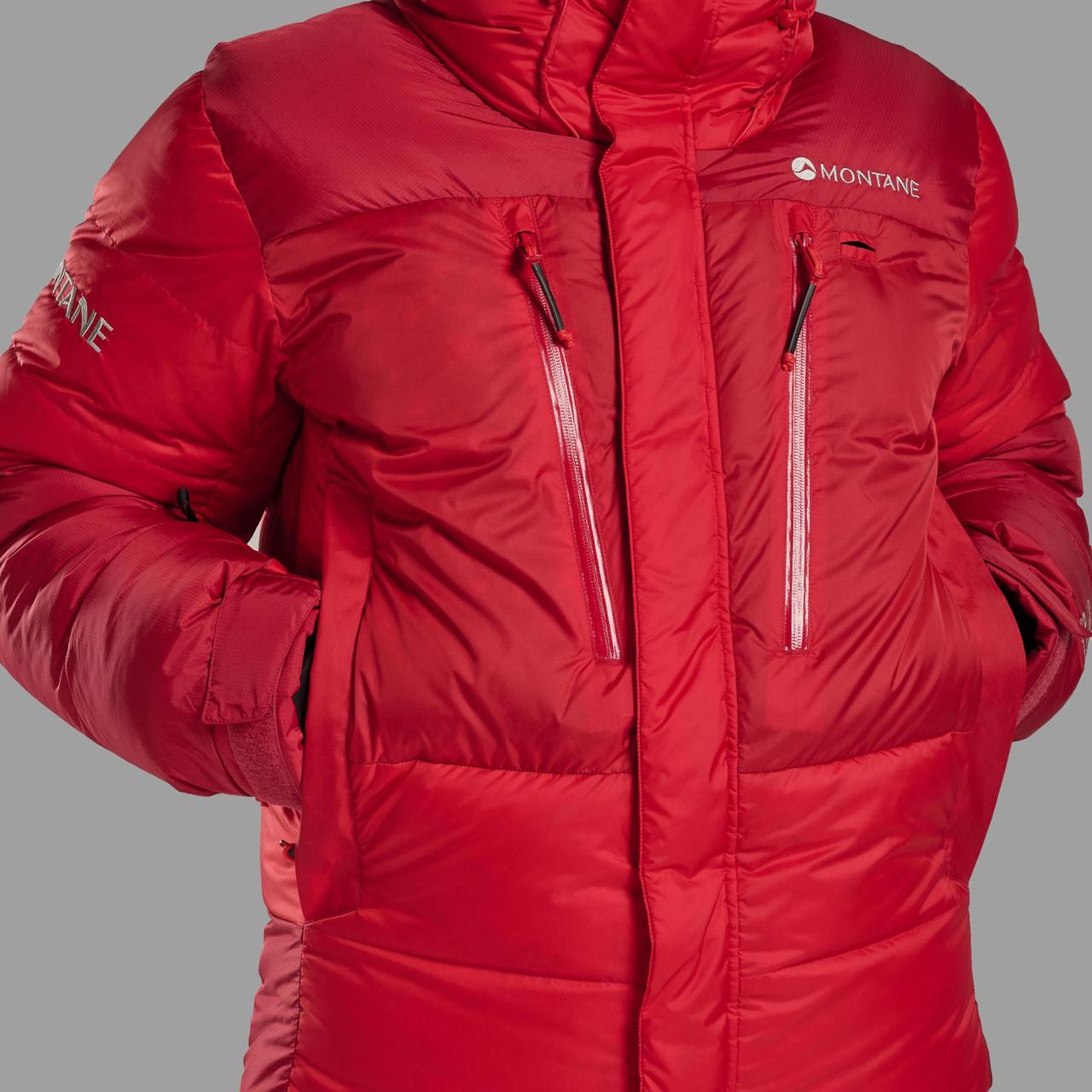 APEX 8000 DOWN JKT-ADRENALINE RED-M unisex bunda červená