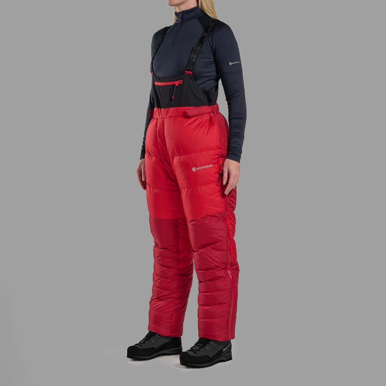 APEX 8000 DOWN SALOPETTES-ADRENALINE RED-M unisex kalhoty červené