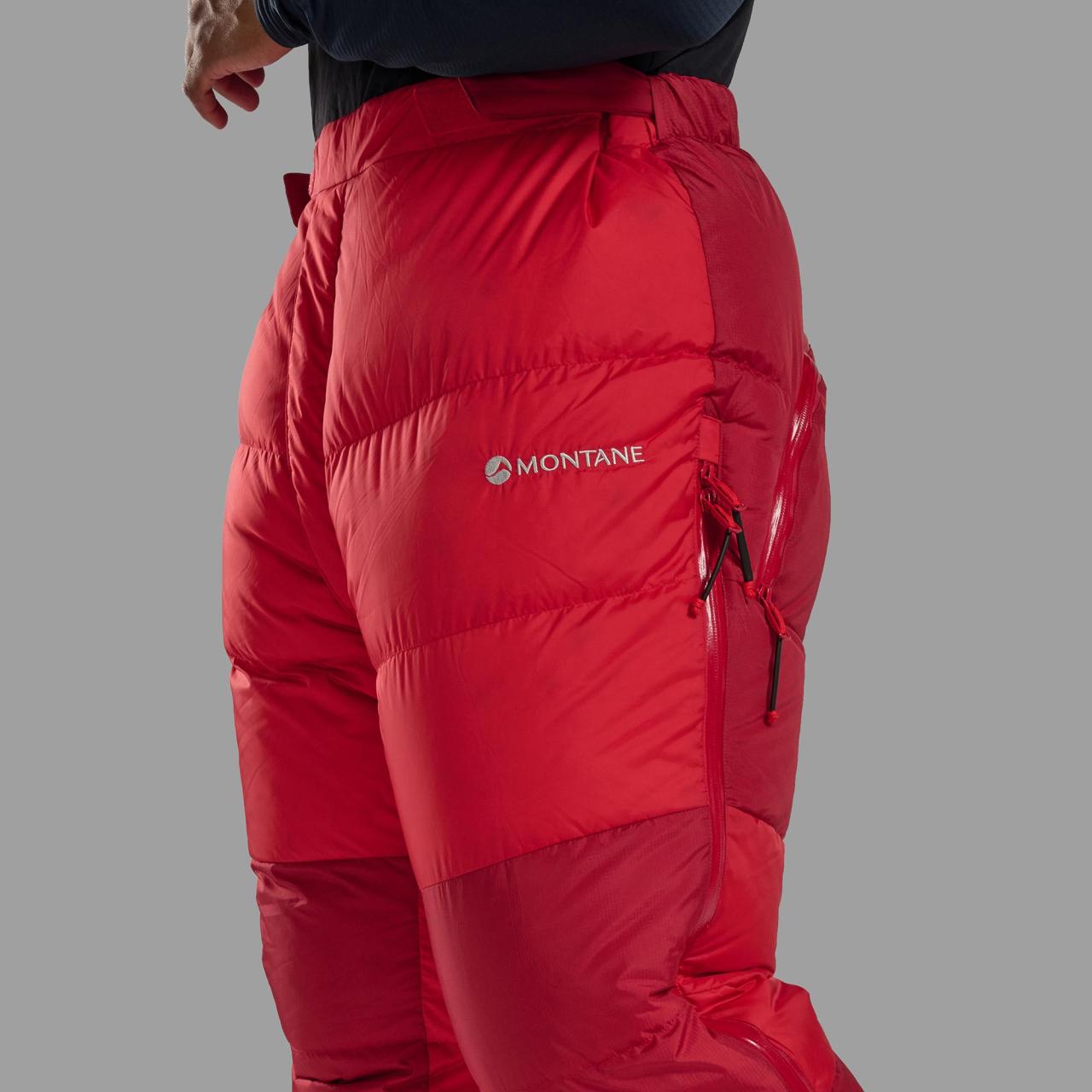 APEX 8000 DOWN SALOPETTES-ADRENALINE RED-M unisex kalhoty červené