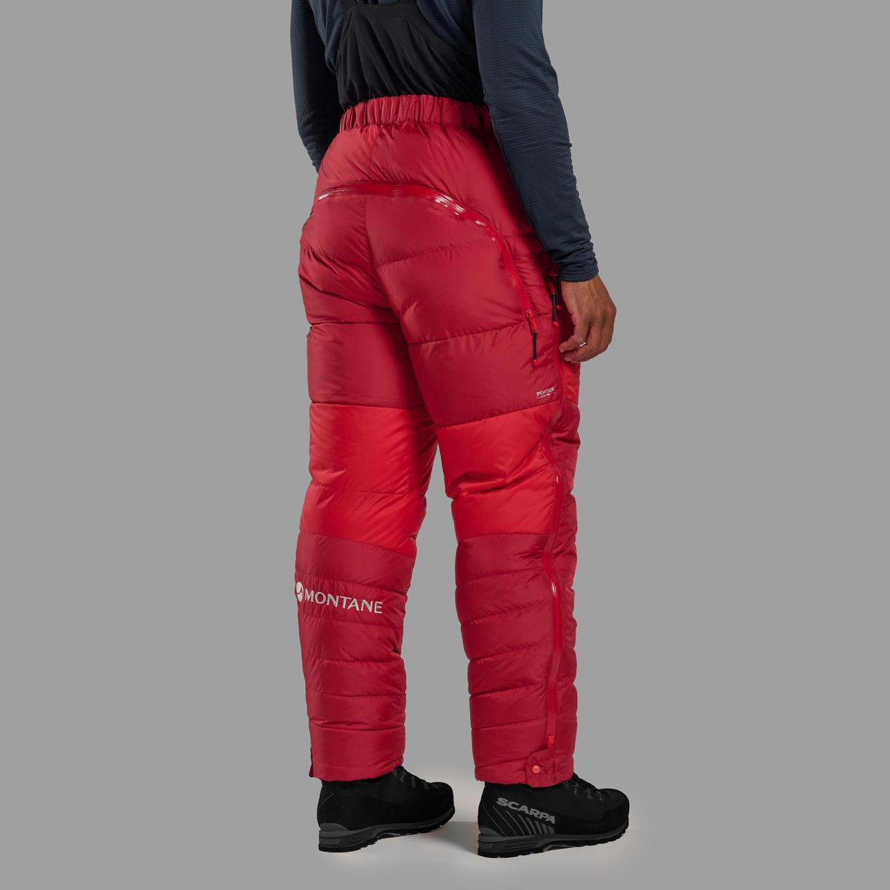 APEX 8000 DOWN SALOPETTES-ADRENALINE RED-M unisex kalhoty červené