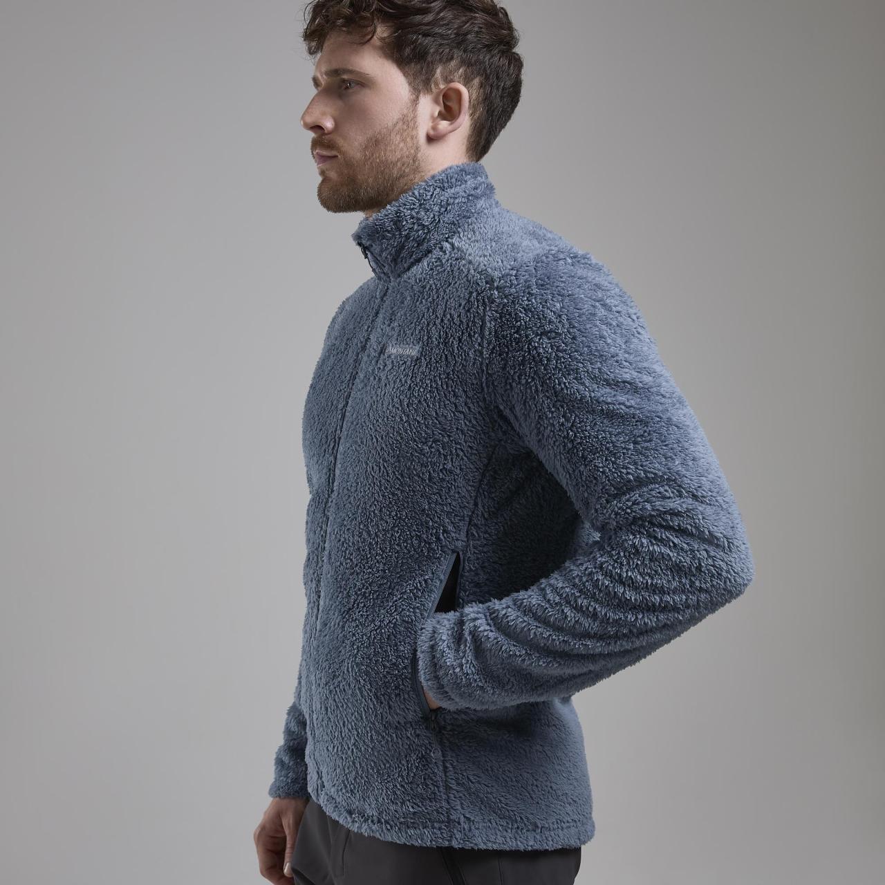 CALDUS JACKET-STONE SIZE BLUE-L pánská bunda šedomodrá