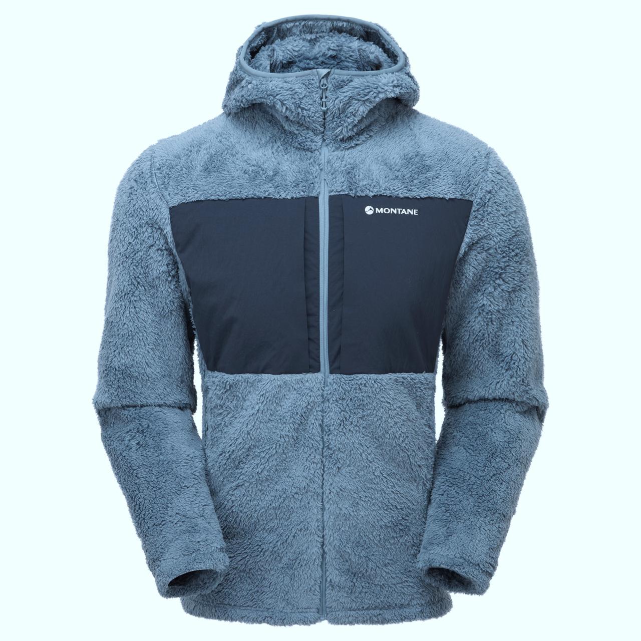 CALDUS XT HOODIE-STONE BLUE-S pánská bunda šedomodrá