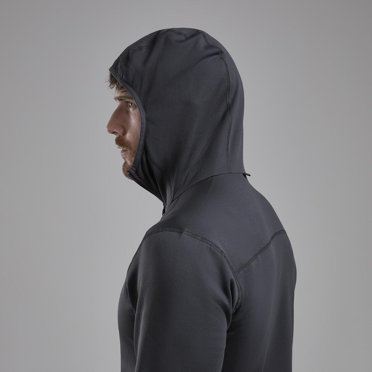 FURY LITE HOODIE-MIDNIGHT GREY-S pánská mikina tmavě šedá