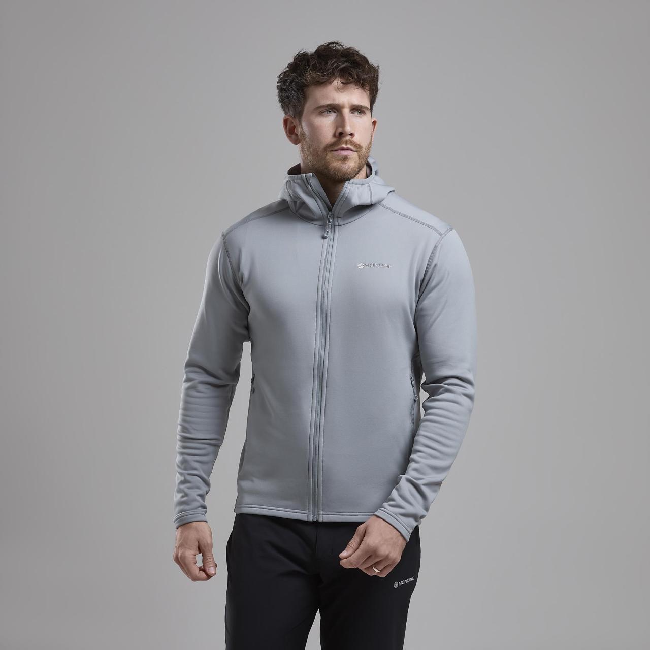 FURY LITE HOODIE-PEBBLE BLUE-XL pánská mikina modrošedá