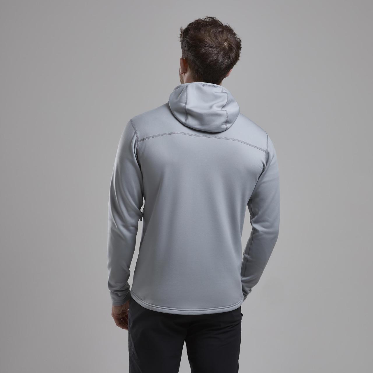 FURY LITE HOODIE-PEBBLE BLUE-M pánská mikina modrošedá