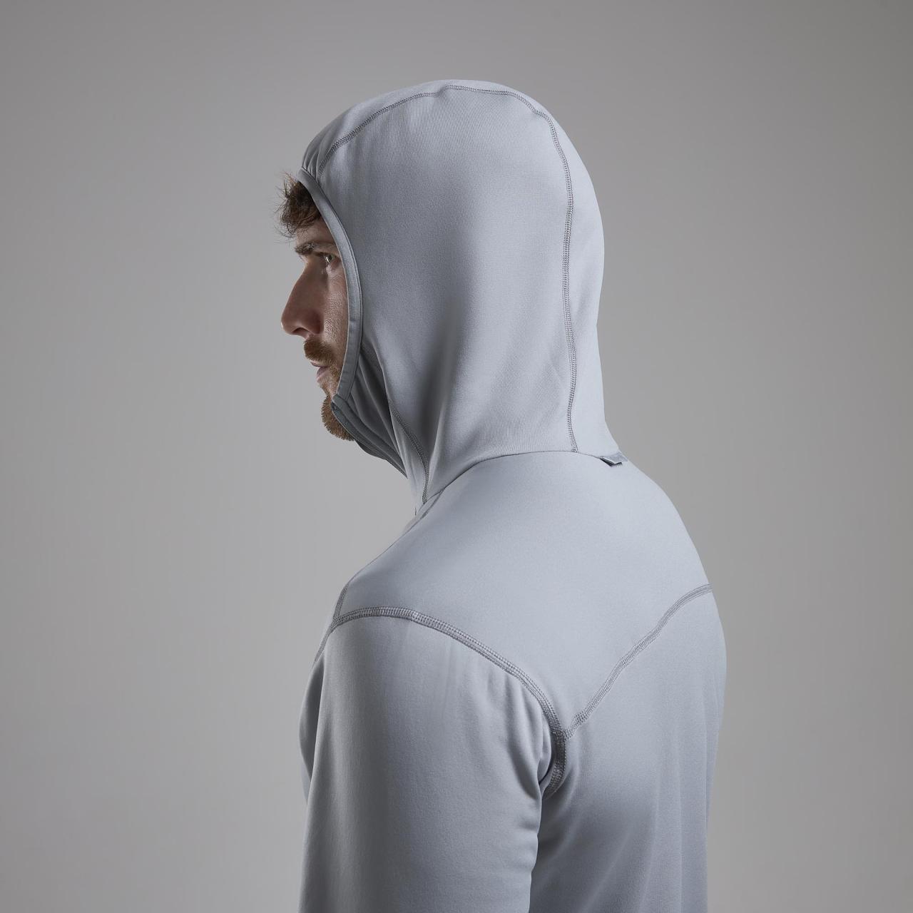 FURY LITE HOODIE-PEBBLE BLUE-L pánská mikina modrošedá