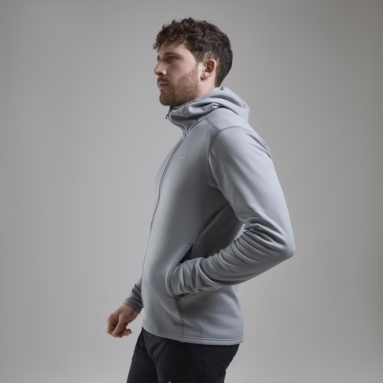 FURY LITE HOODIE-PEBBLE BLUE-XL pánská mikina modrošedá