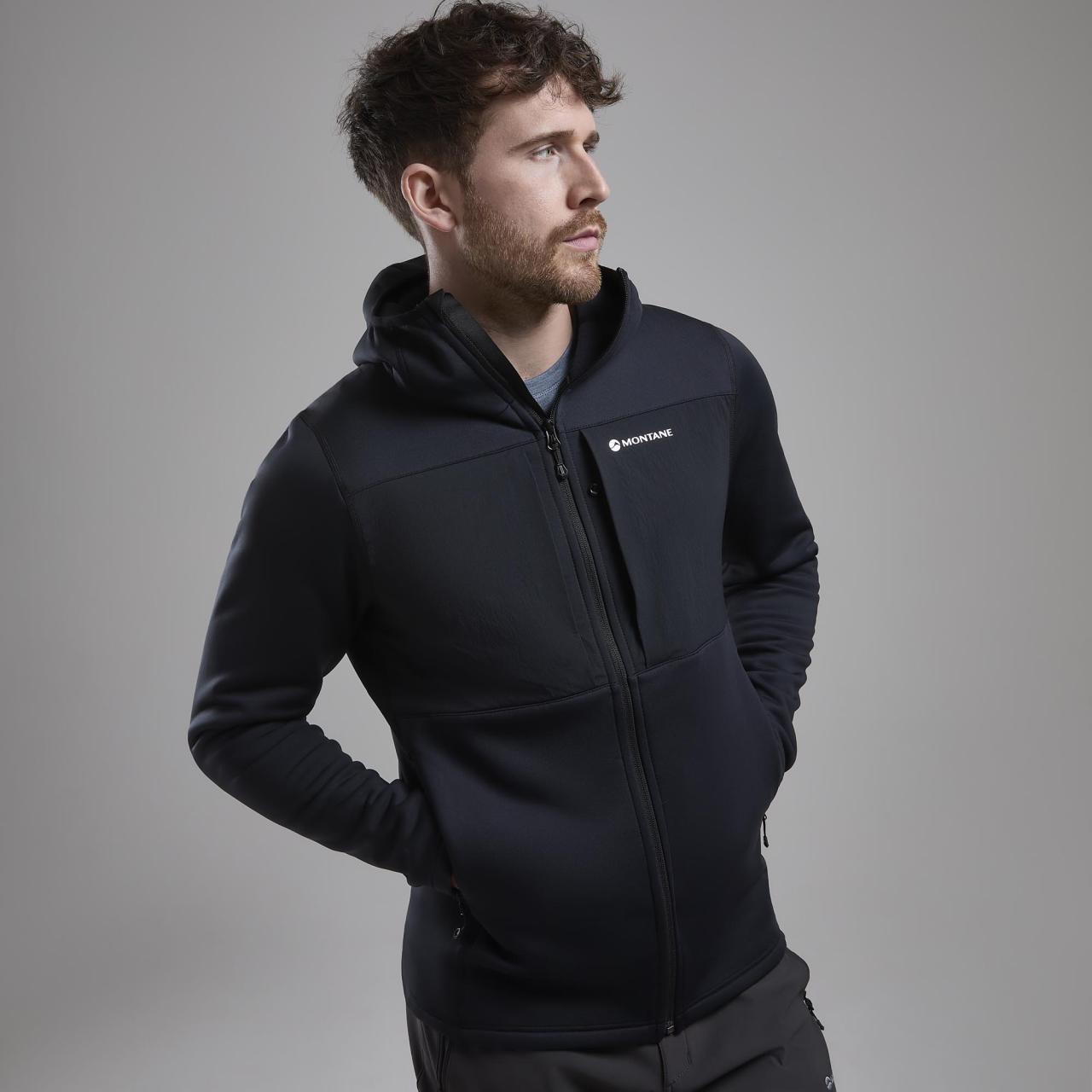 FURY XT HOODIE-BLACK-S pánská mikina černá