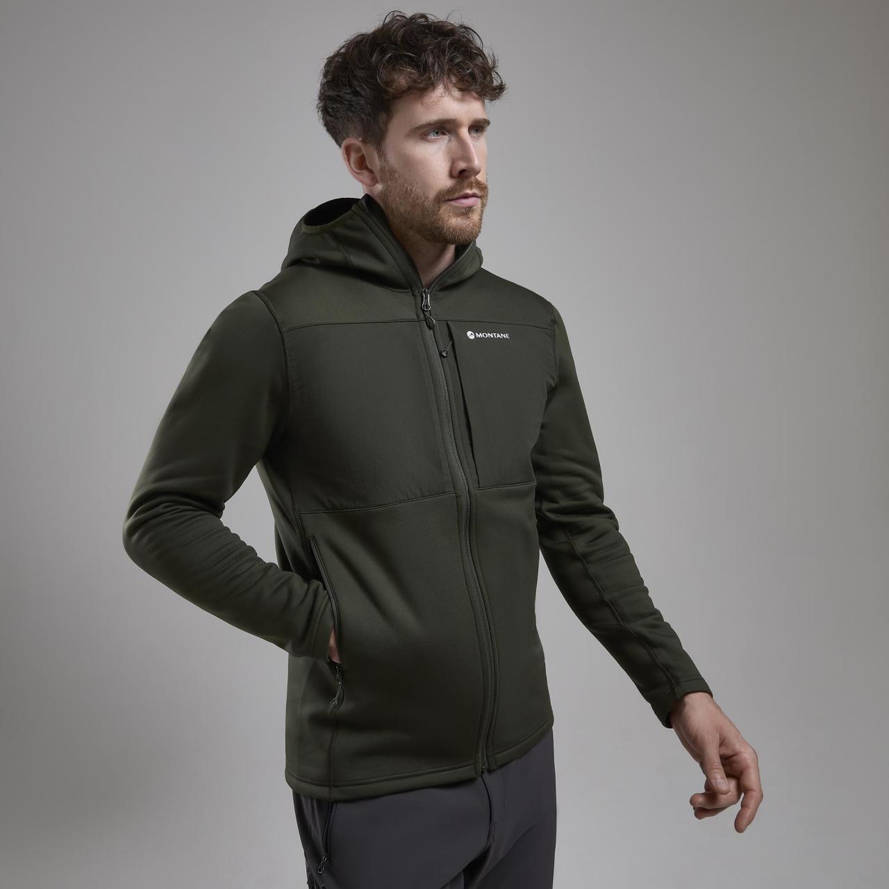 FURY XT HOODIE-OAK GREEN-L pánská mikina zelená