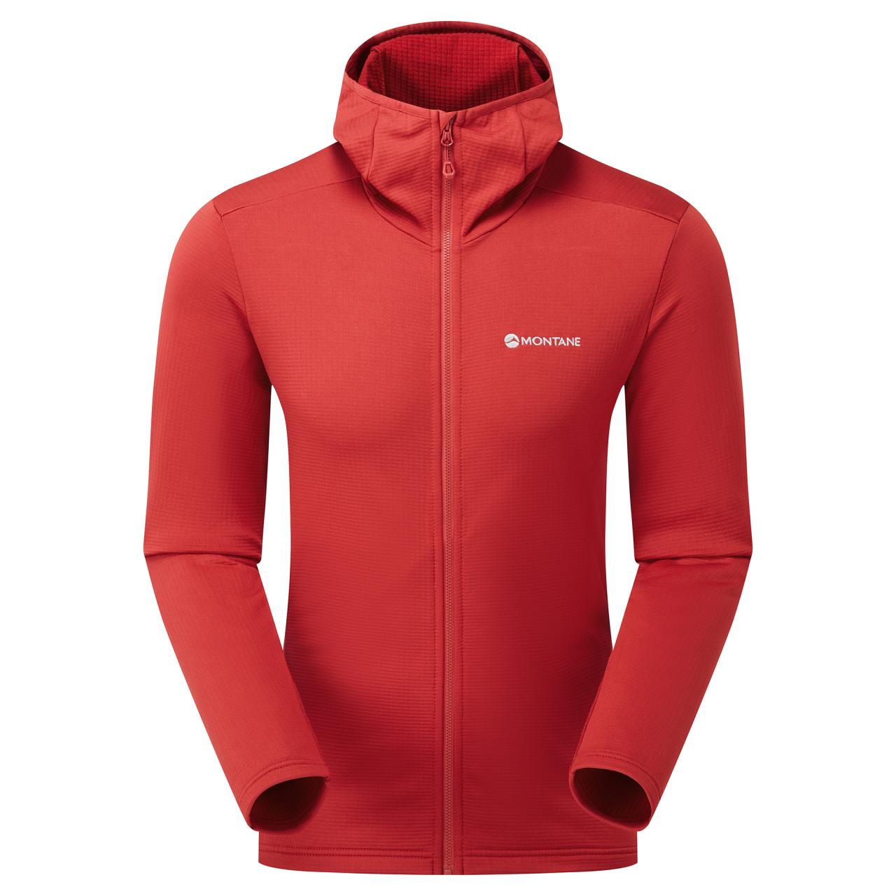 PROTIUM HOODIE-ACER RED-M pánská mikina tmavě červená