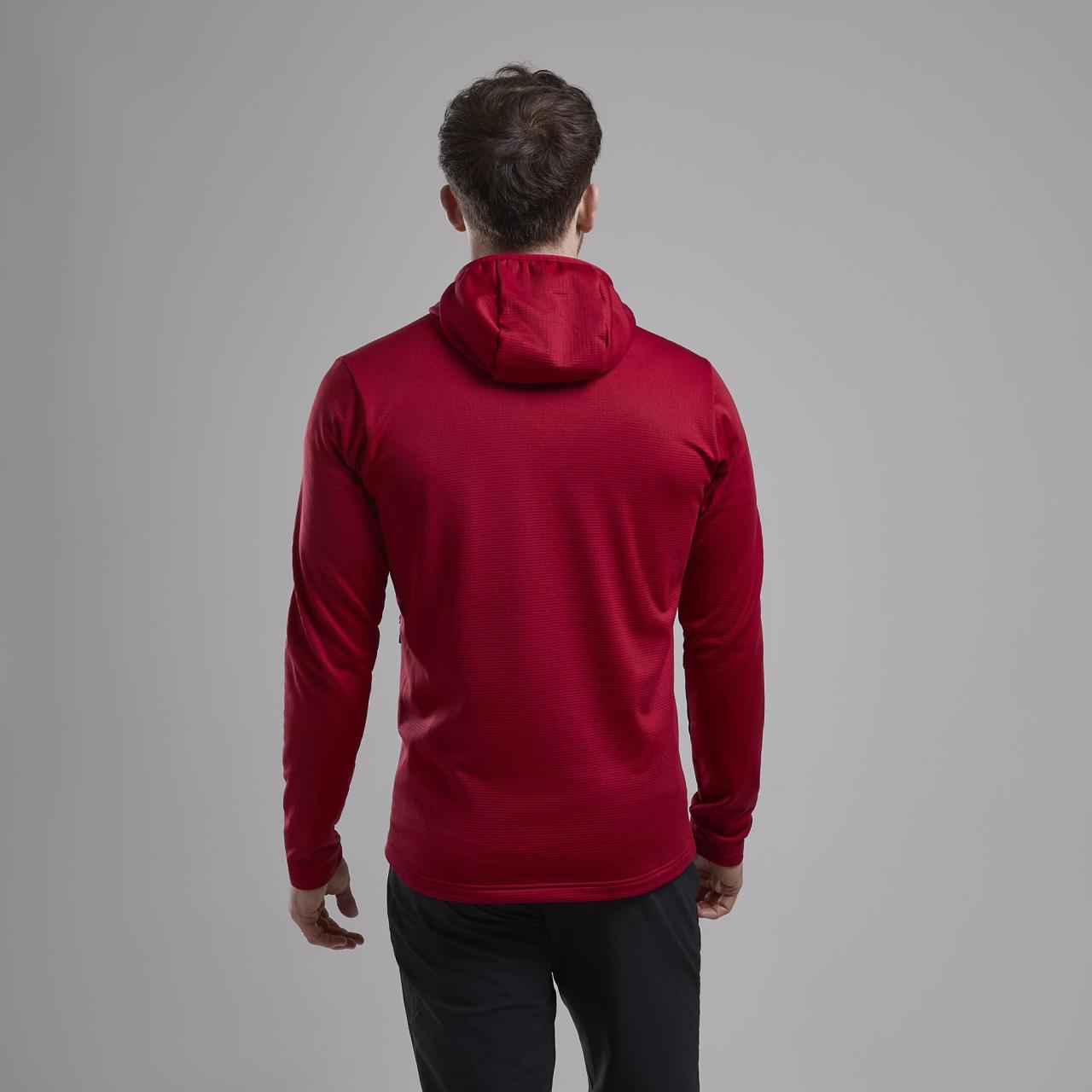 PROTIUM HOODIE-ACER RED-S pánská mikina tmavě červená