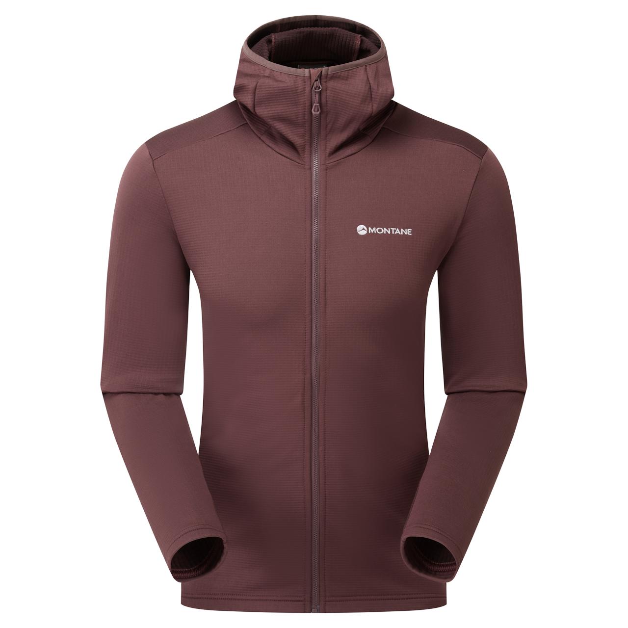 PROTIUM HOODIE-DARK GARNET-L pánská mikina hnědofialová