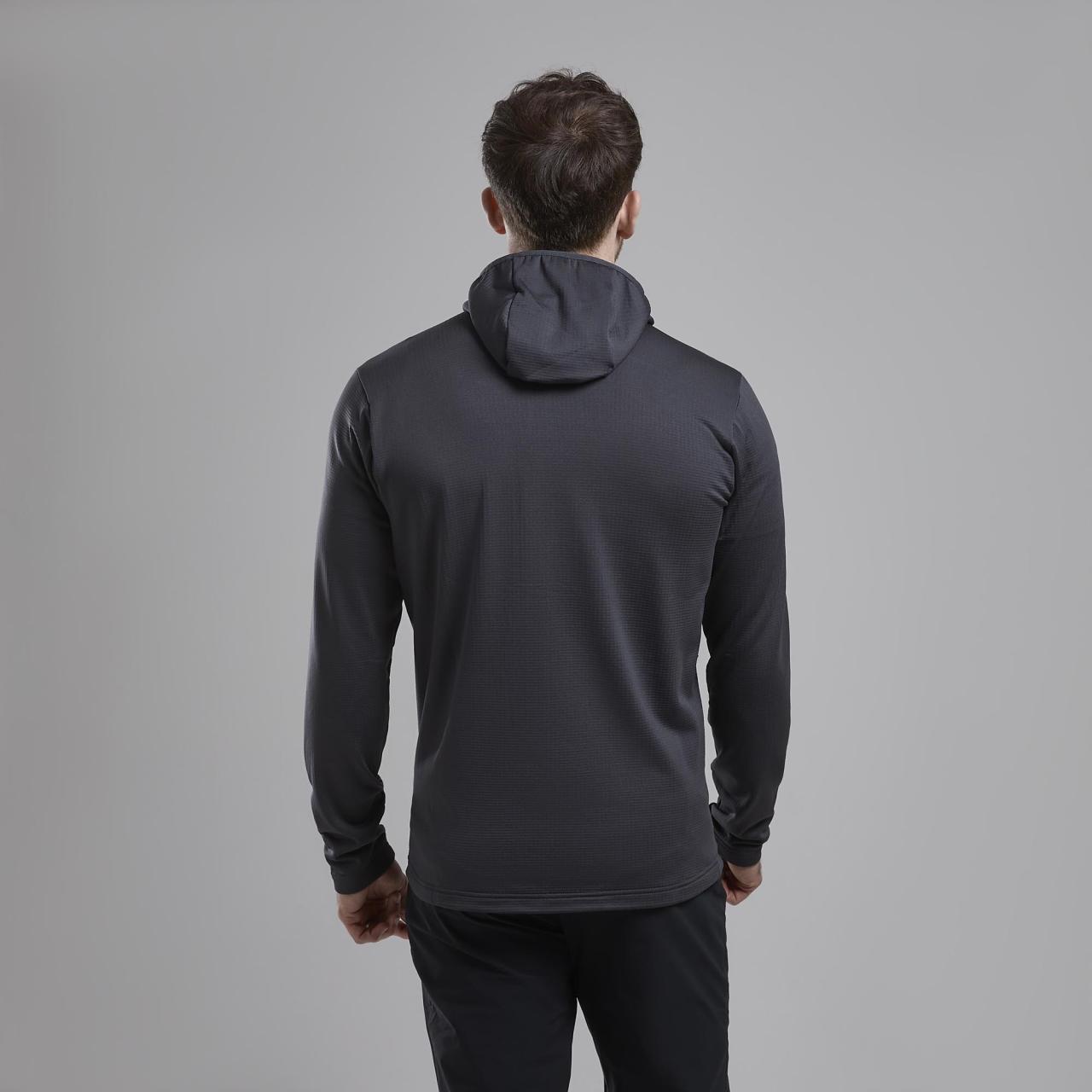 PROTIUM HOODIE-MIDNIGHT GREY-S pánská mikina tmavě šedá