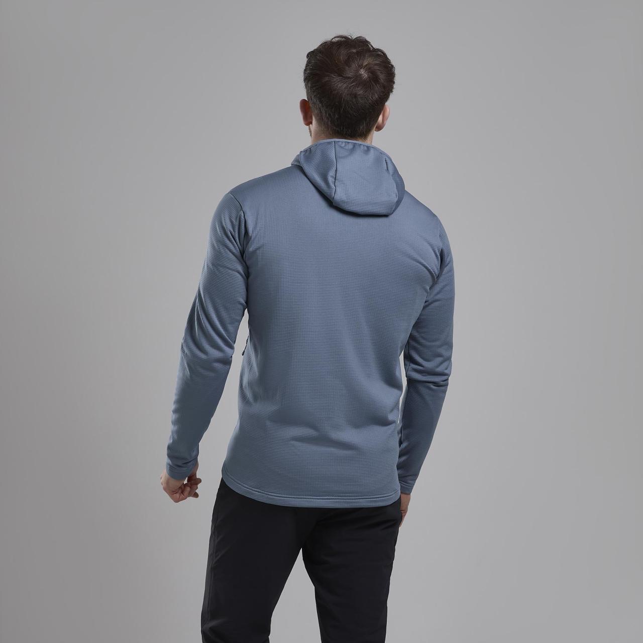 PROTIUM HOODIE-STONE BLUE-XL pánská mikina šedomodrá