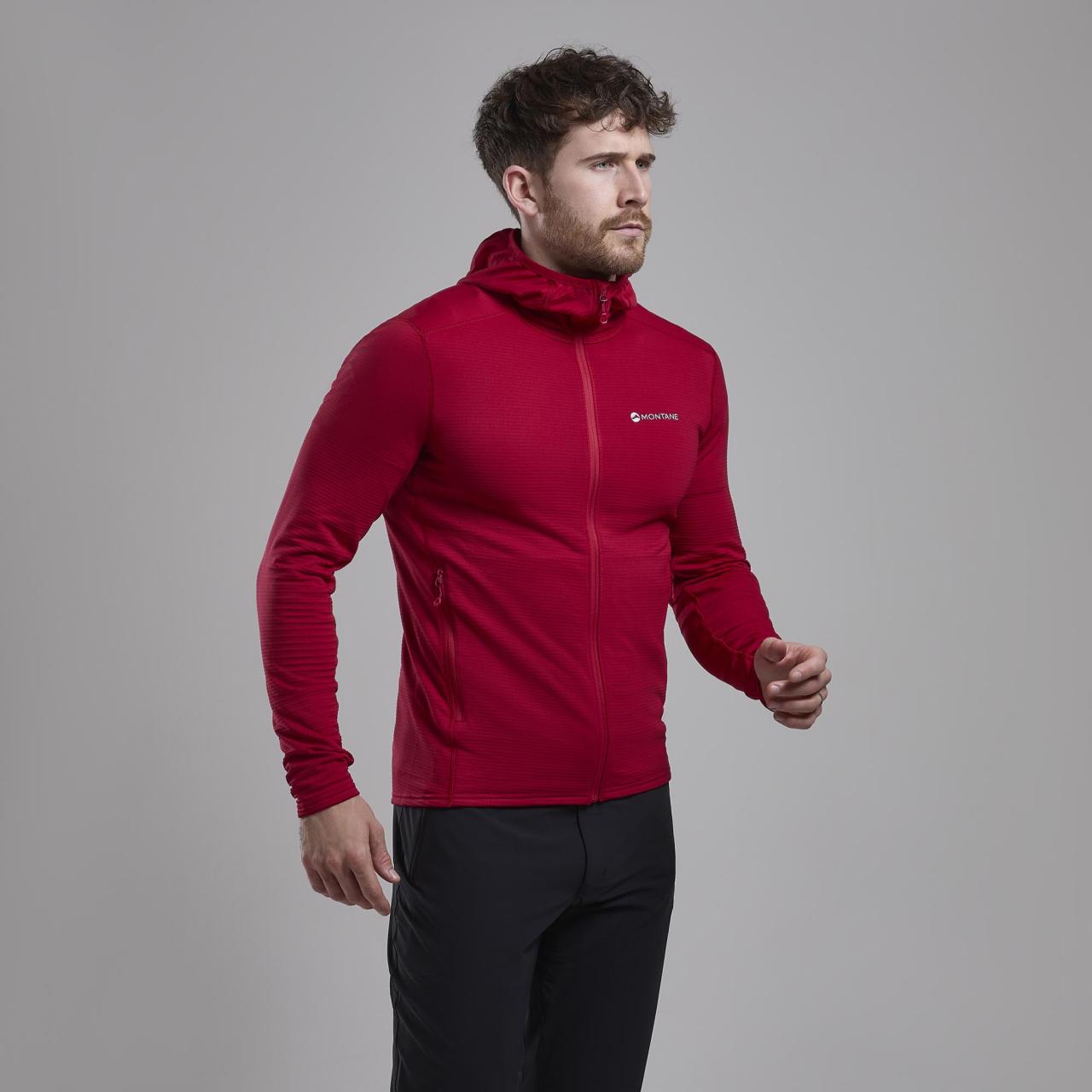 PROTIUM LITE HOODIE-ACER RED-L pánská mikina tmavě červená