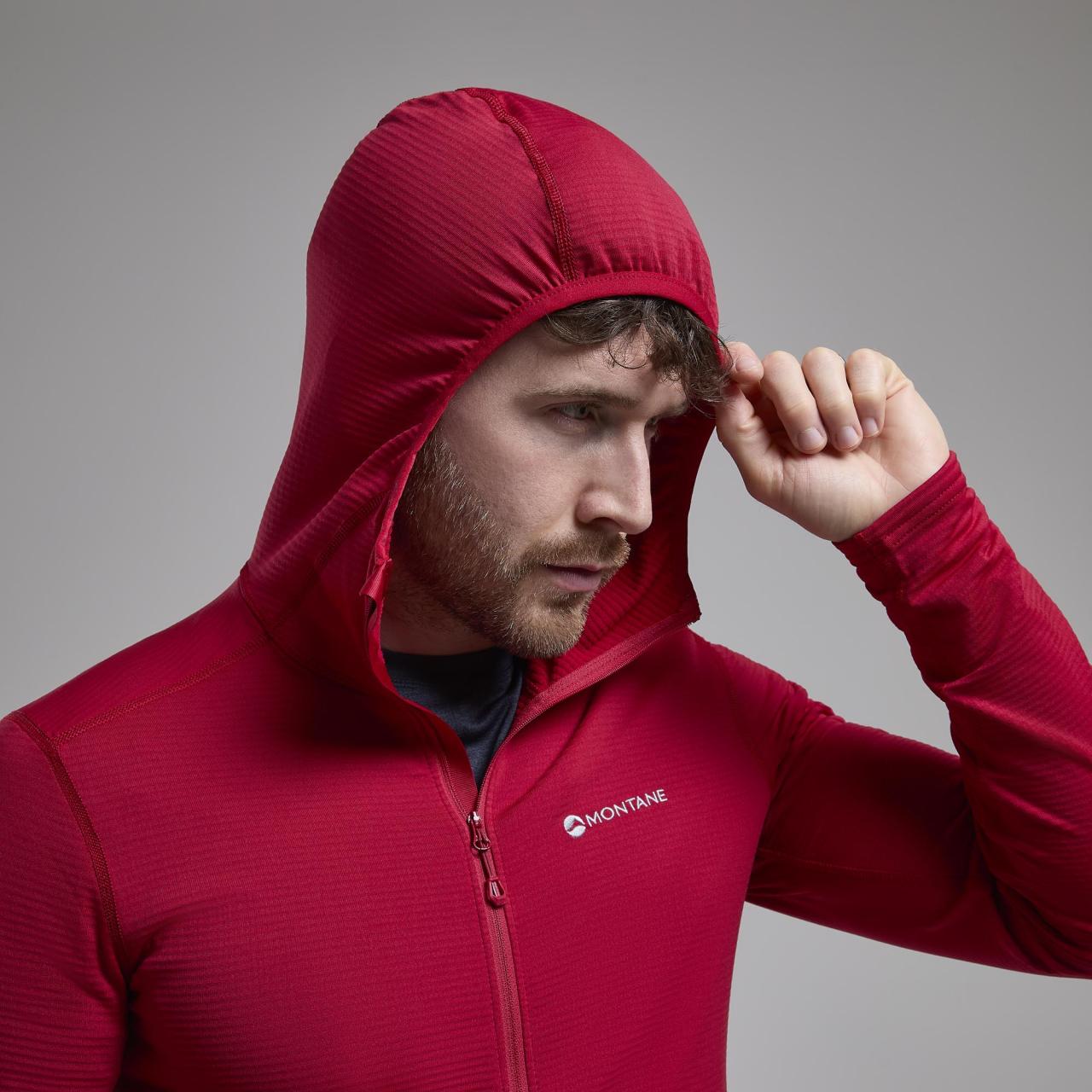 PROTIUM LITE HOODIE-ACER RED-S pánská mikina tmavě červená