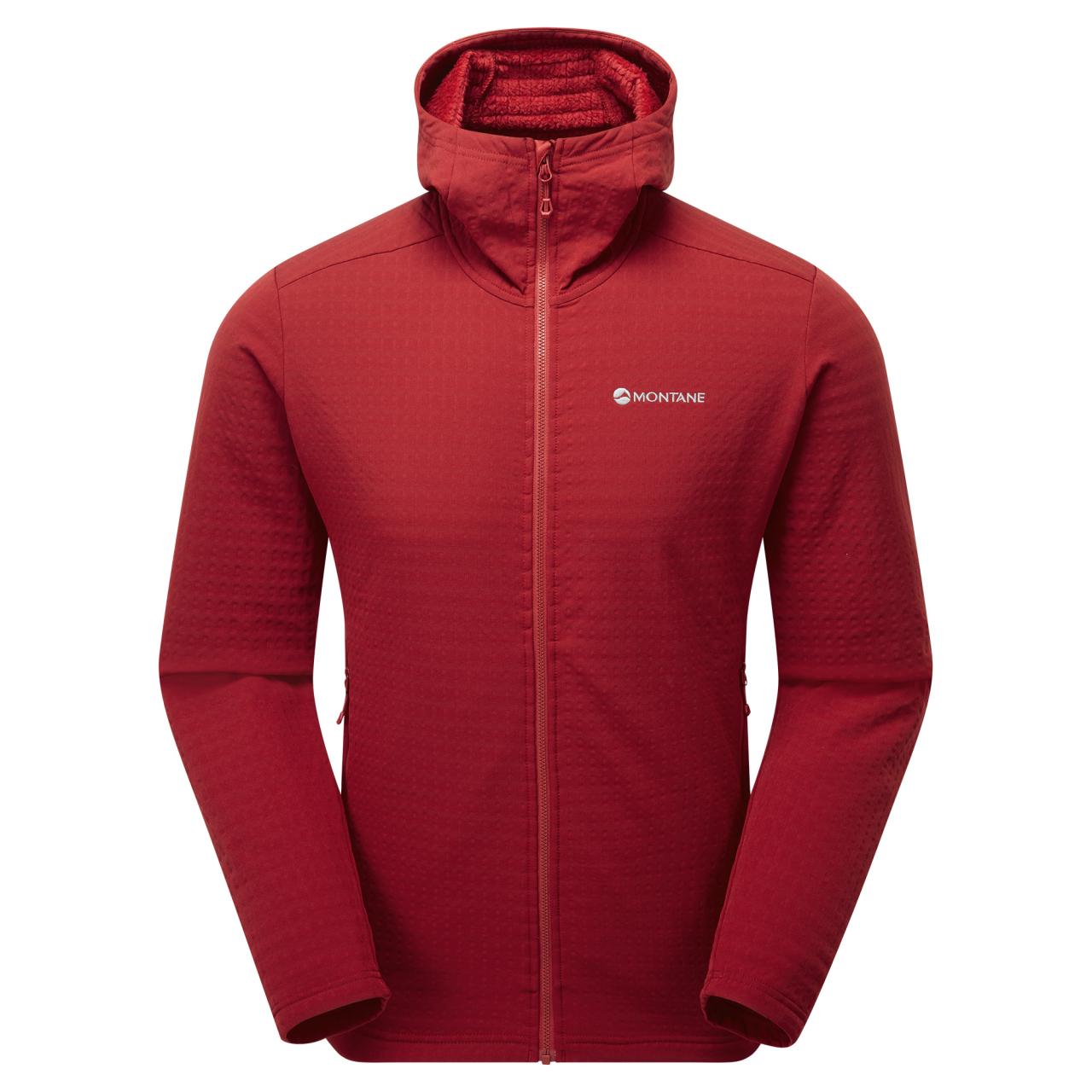 PROTIUM XT HOODIE-ACER RED-M pánská bunda tmavě červená