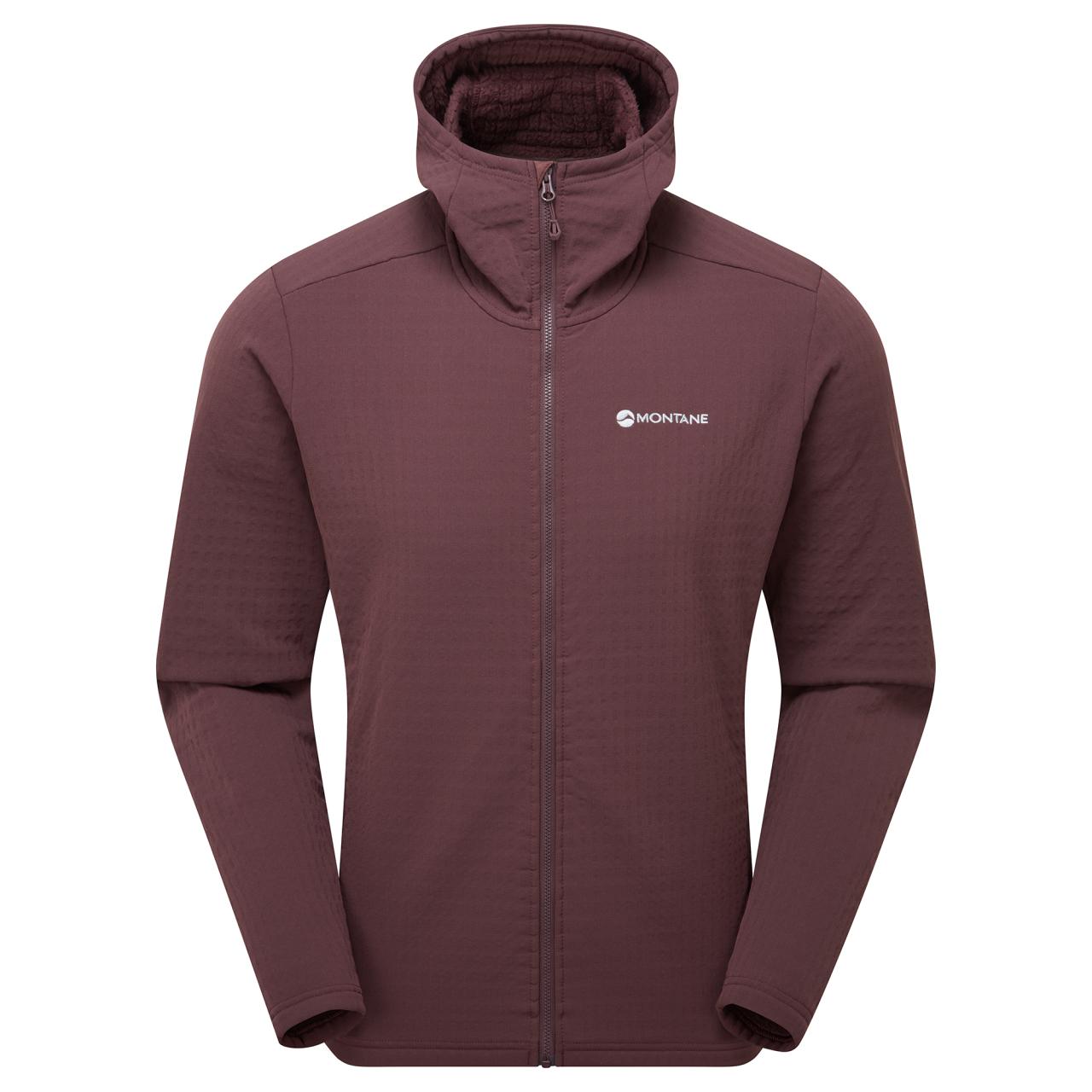 PROTIUM XT HOODIE-DARK GARNET-M pánská mikina hnědofialová