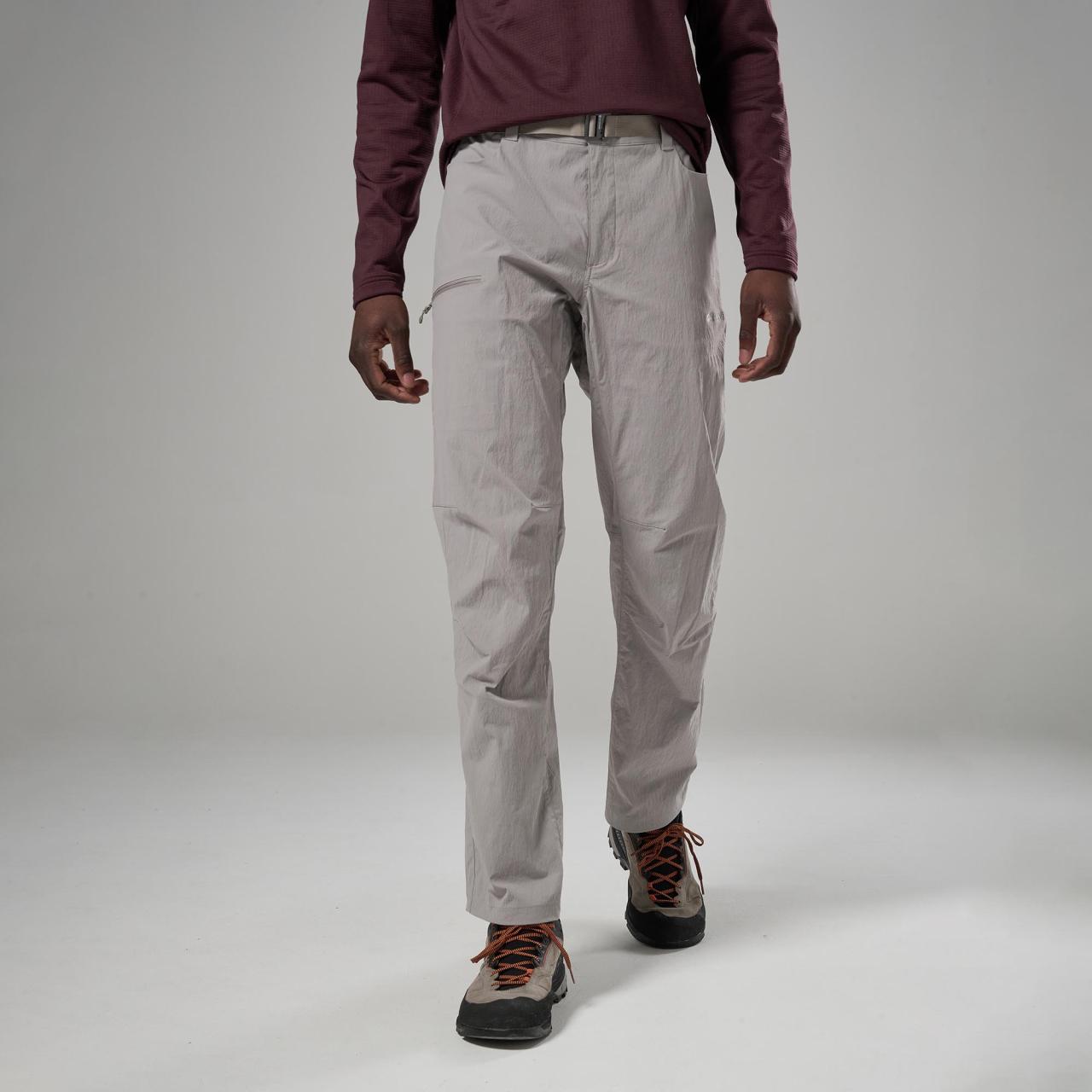 CAELUM PANTS REG LEG-RIDGE-32/M pánské kalhoty šedohnědé