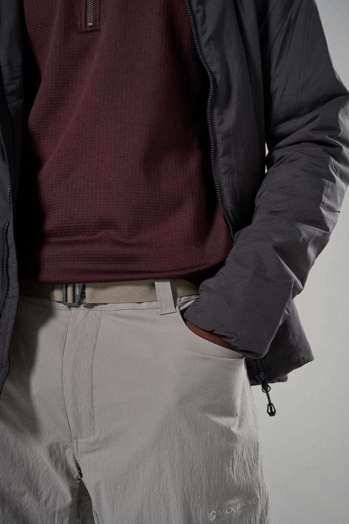 CAELUM PANTS REG LEG-RIDGE-32/M pánské kalhoty šedohnědé