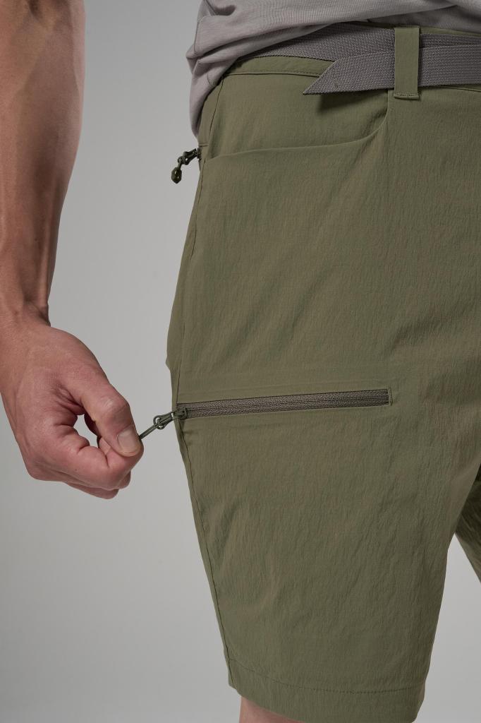 CAELUM SHORTS-CAPER-32/M pánské kraťasy olivové