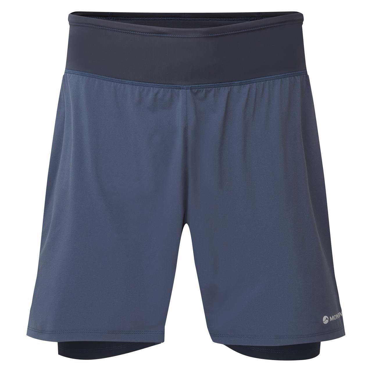 SLIPSTREAM TWIN SKIN SHORTS-ECLIPSE BLUE-XL pánské kraťasy modré