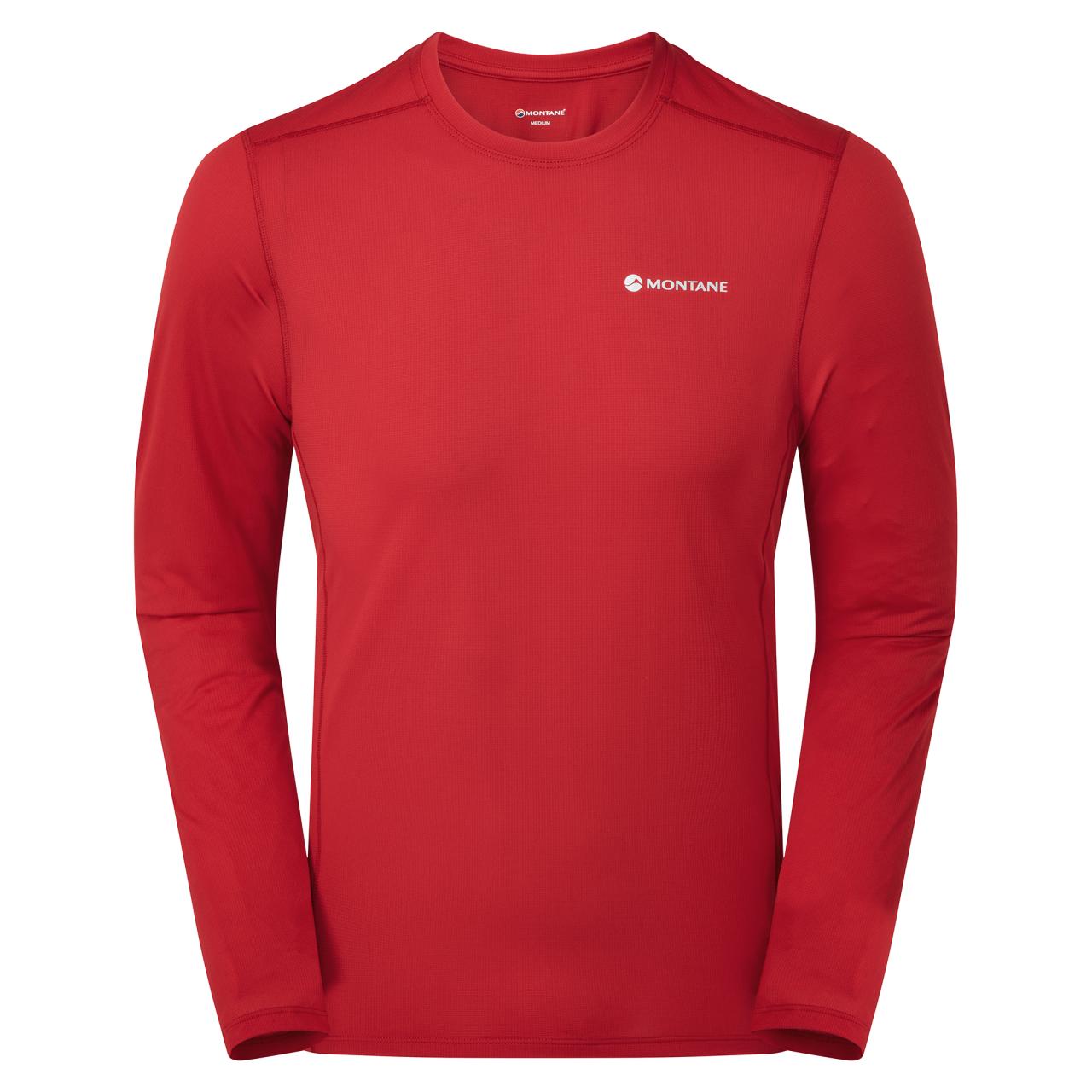 DART LITE LONG SLEEVE T-SHIRT-ACER RED-XL pánské triko dlouhý ruk. tmavě červené