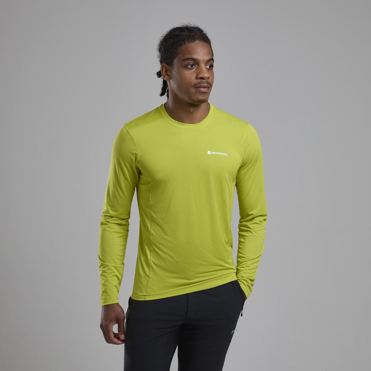 DART LITE LONG SLEEVE T-SHIRT-CITRUS SPRING-S pánské triko dlouhý ruk. žlutozelené