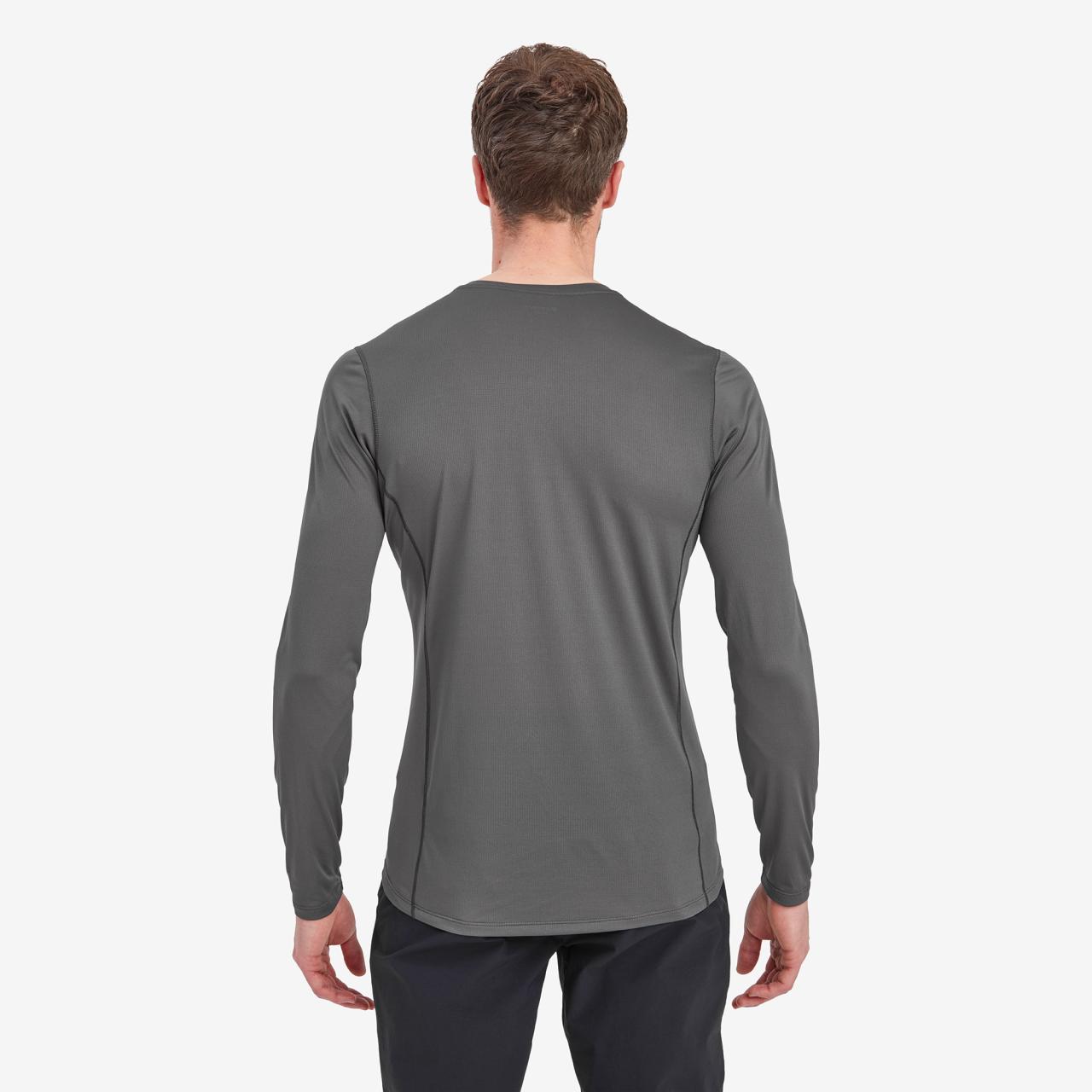 DART LITE LONG SLEEVE T-SHIRT-SLATE-XS pánské triko dlouhý ruk. šedé