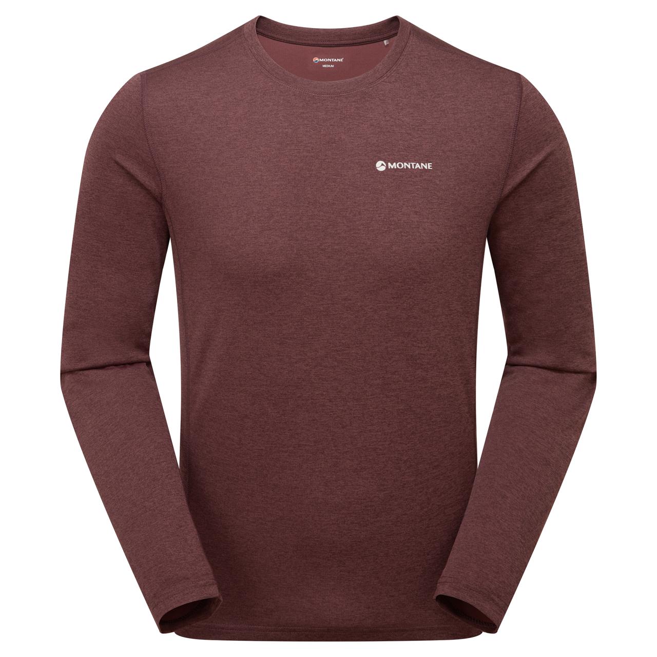 DART LONG SLEEVE T-SHIRT-DARK GARNET-XXL pánské triko dlouhý ruk. hnědofialové