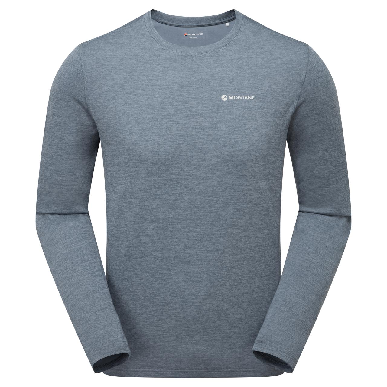 DART LONG SLEEVE T-SHIRT-STONE BLUE-XL pánské triko dlouhý ruk. šedomodré