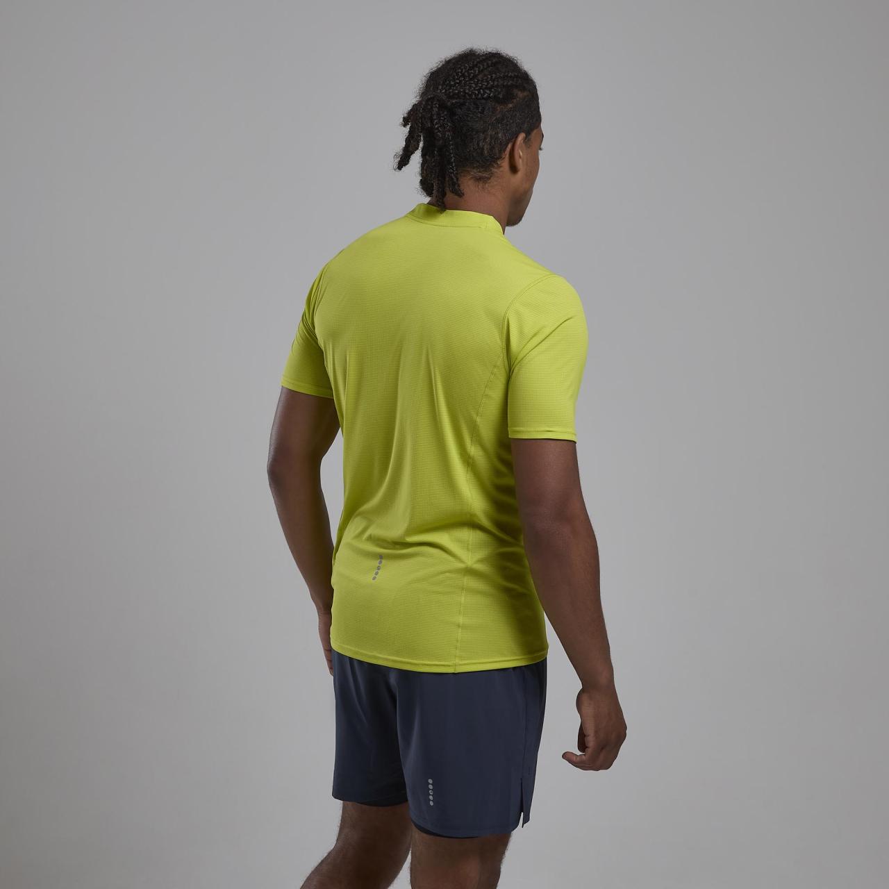 DART NANO ZIP T-SHIRT-CITRUS SPRING-XS pánské triko žlutozelené