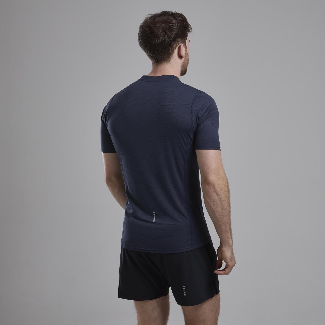 DART NANO ZIP T-SHIRT-ECLIPSE BLUE-L pánské triko modré