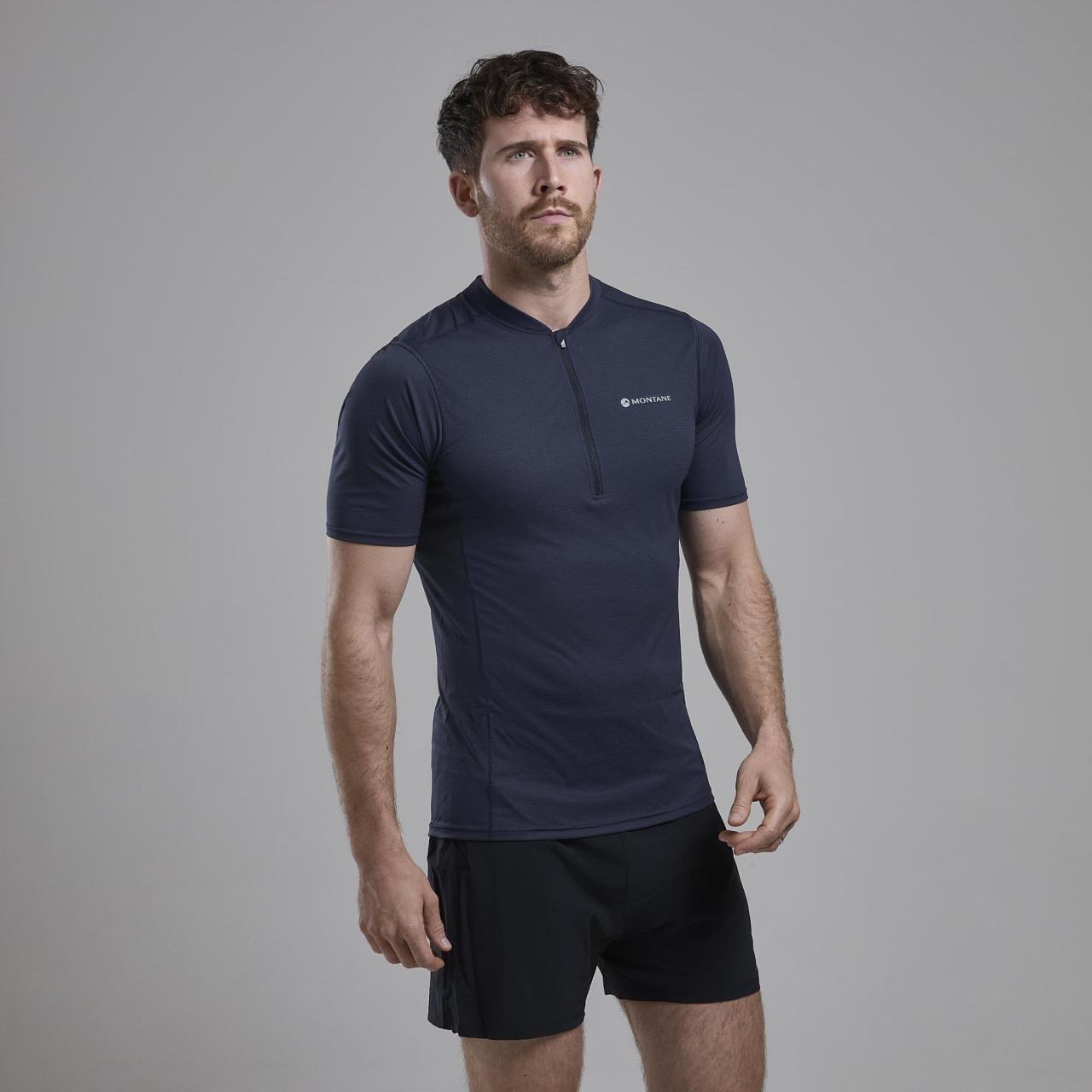 DART NANO ZIP T-SHIRT-ECLIPSE BLUE-S pánské triko modré