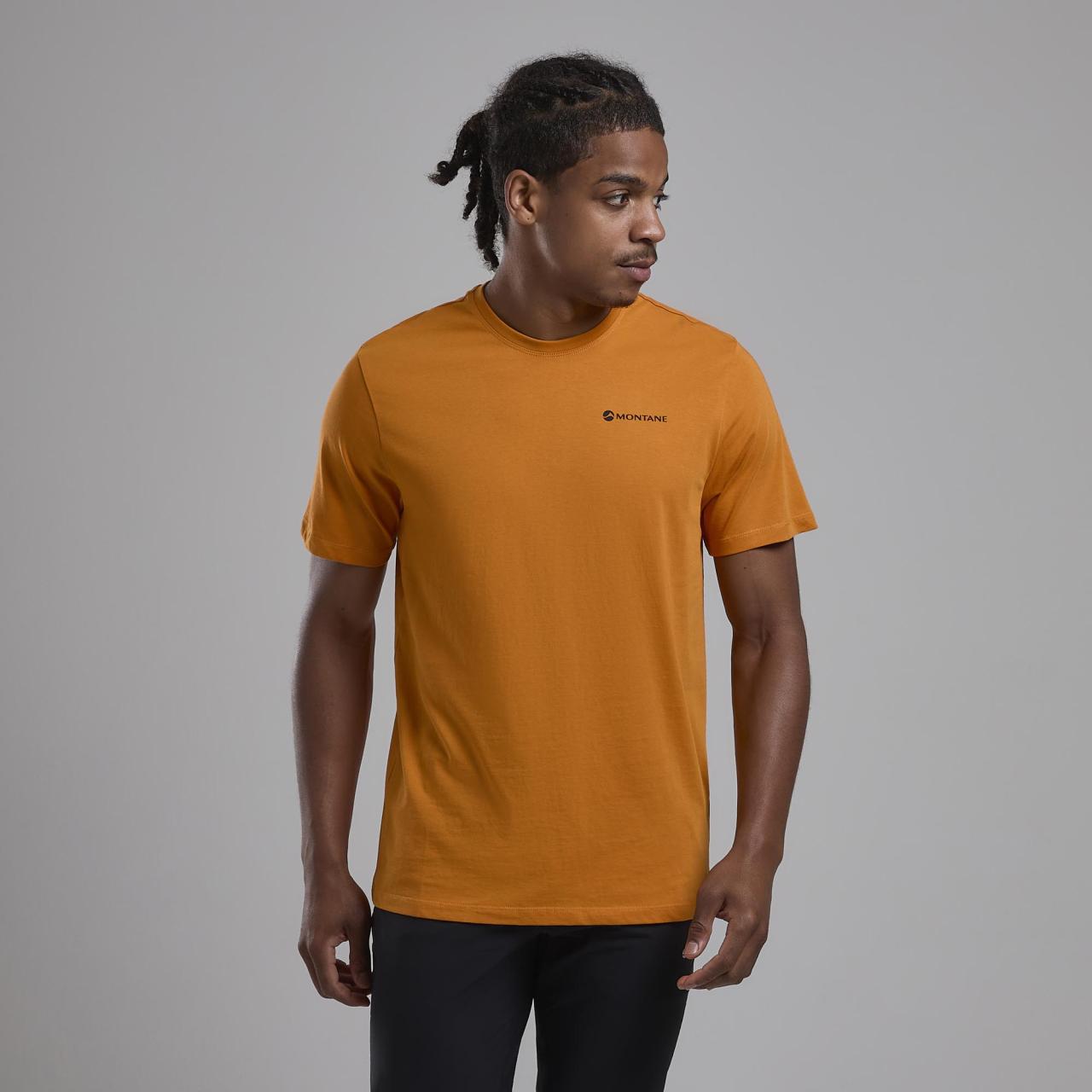 IMPACT COMPASS TEE-FLAME ORANGE-XS pánské tričko žlutooranžové