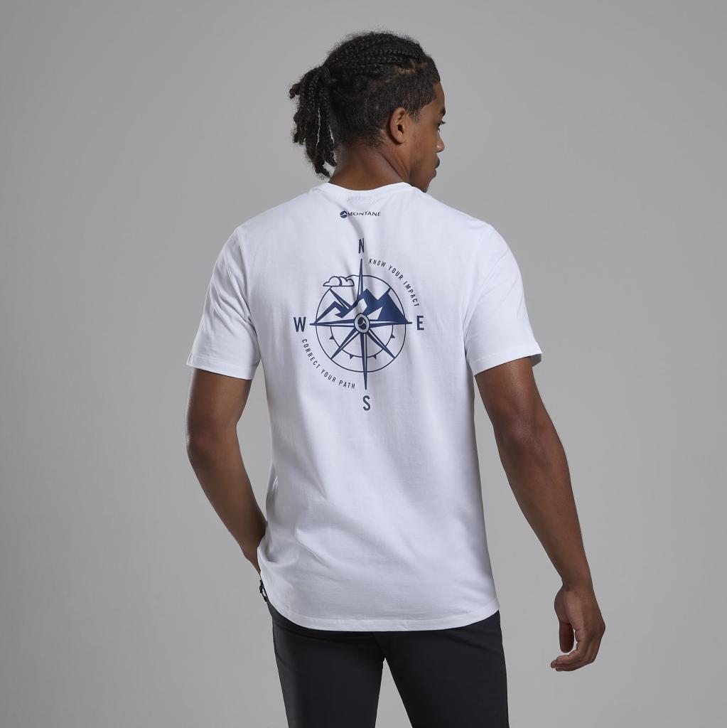 IMPACT COMPASS TEE-WHITE-S pánské tričko bílé