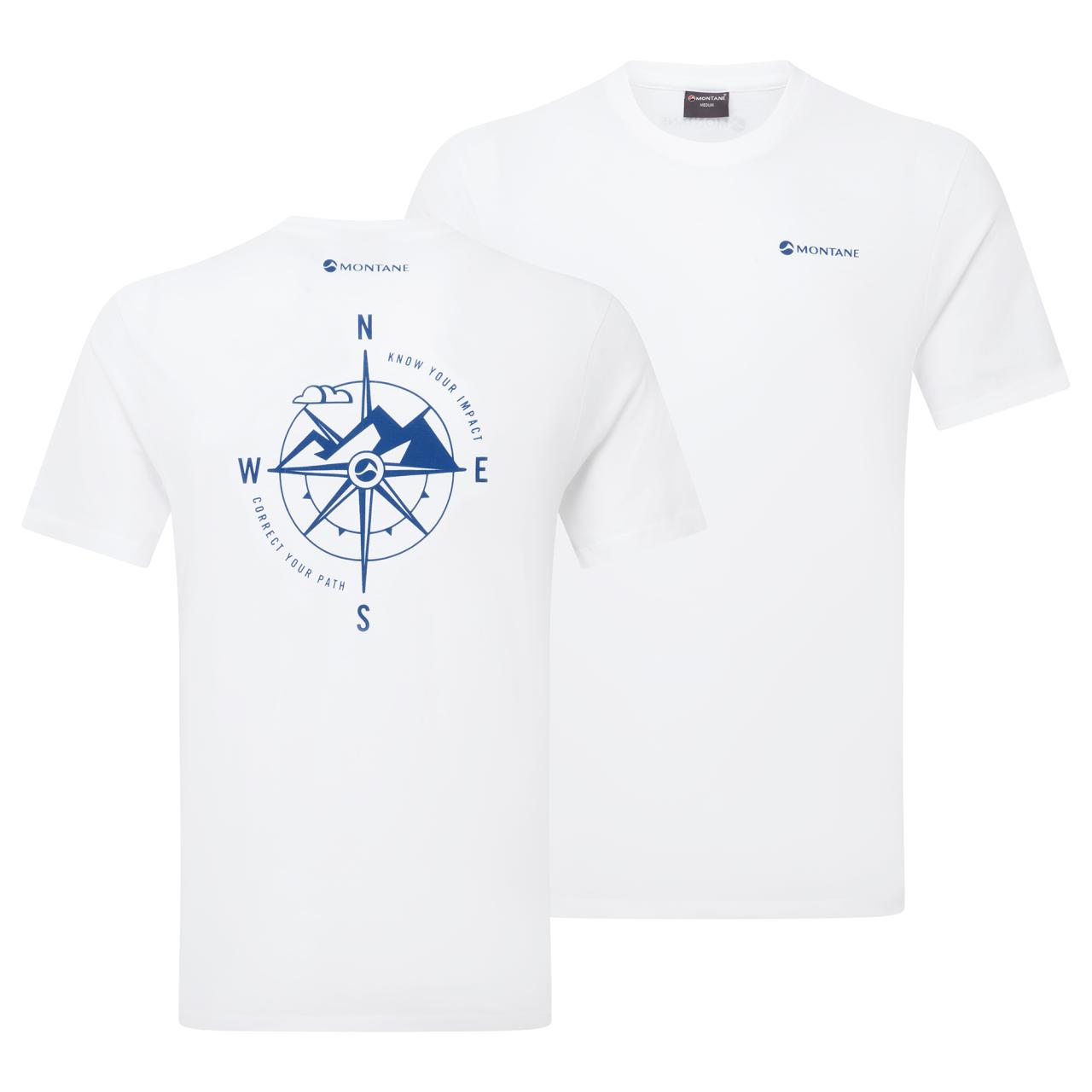 IMPACT COMPASS TEE-WHITE-XS pánské tričko bílé